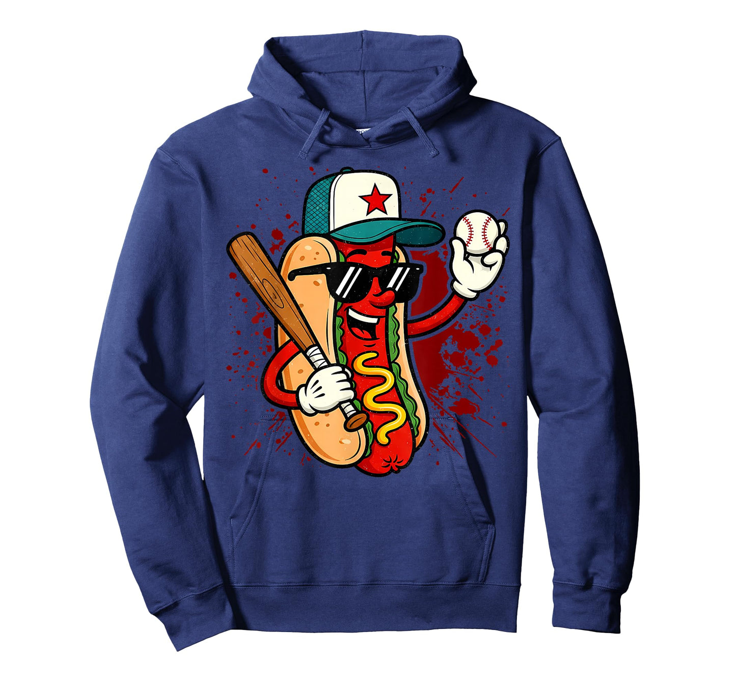 Retro Vintage Baseball Hot Dogs - Funny T-Shirt
