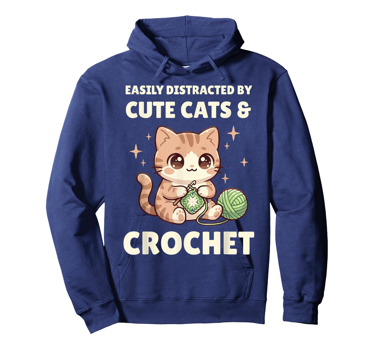 Easily Distracted by Crochet Funny Crochet Lover T-Shirt