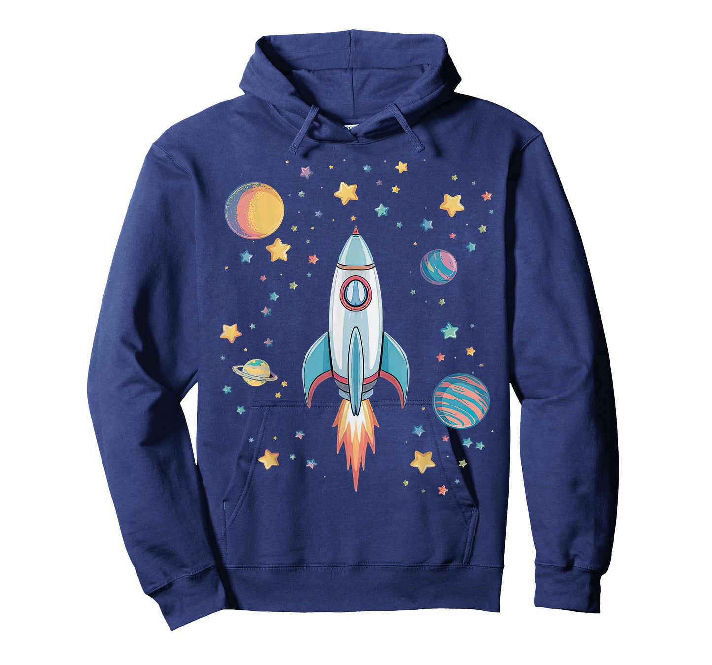 Funny Rocket Ship and Planets T-Shirt