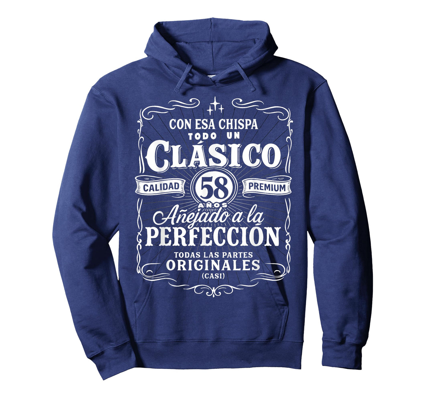 Vintage 58th Birthday Men Funny Cumpleaños 58 Spanish Gag T-Shirt