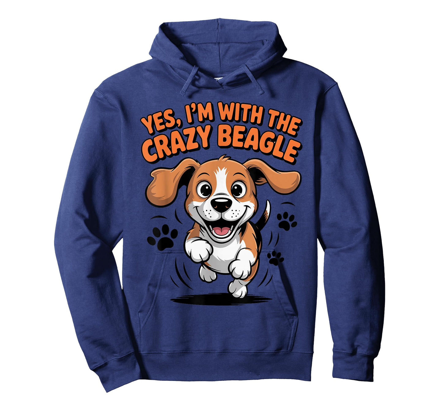 Funny Cute Pet Dog Breed Puppy Yes I'm with The Crazy Beagle T-Shirt