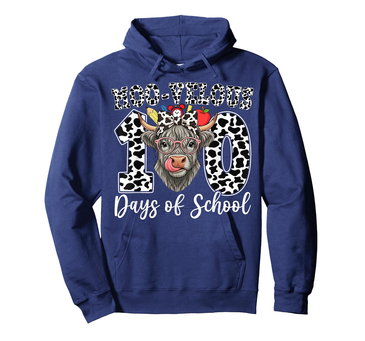 Moo-Velous 100 Days of School Girls 100th Day of School T-Shirt