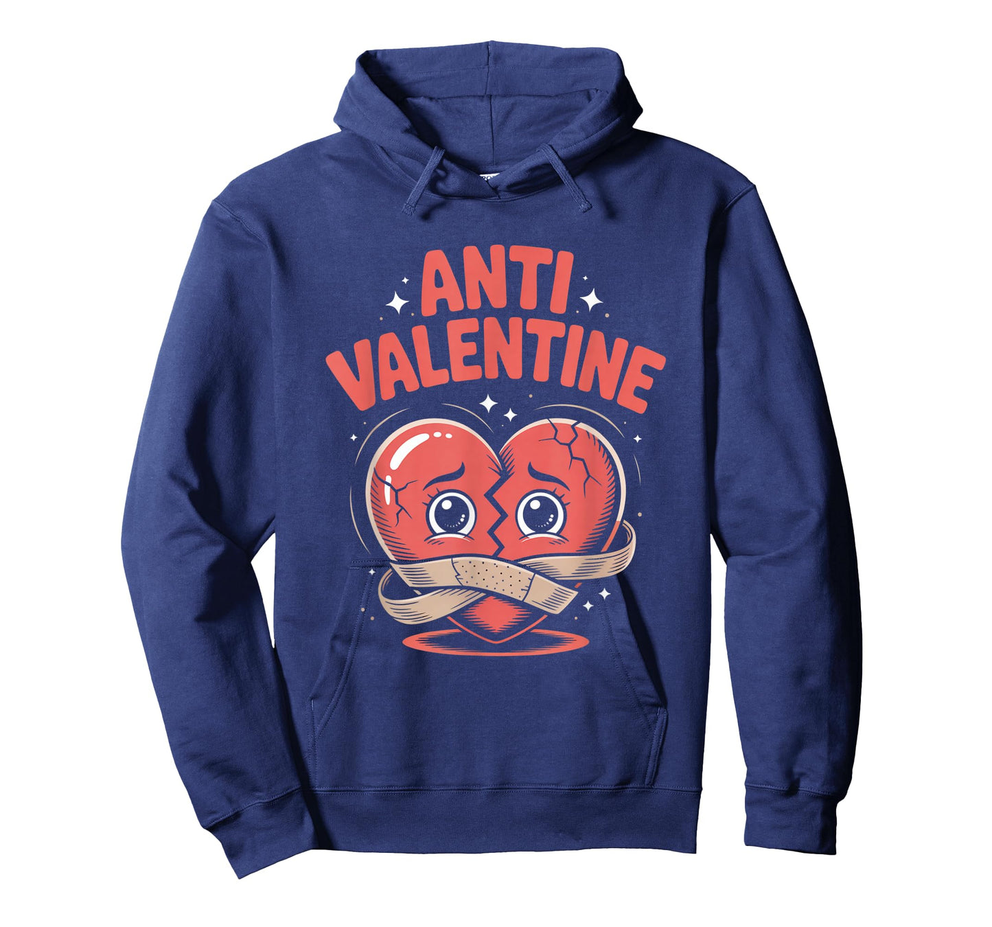 Anti Valentine Broken Heart Cute Bandaged Heart T-Shirt