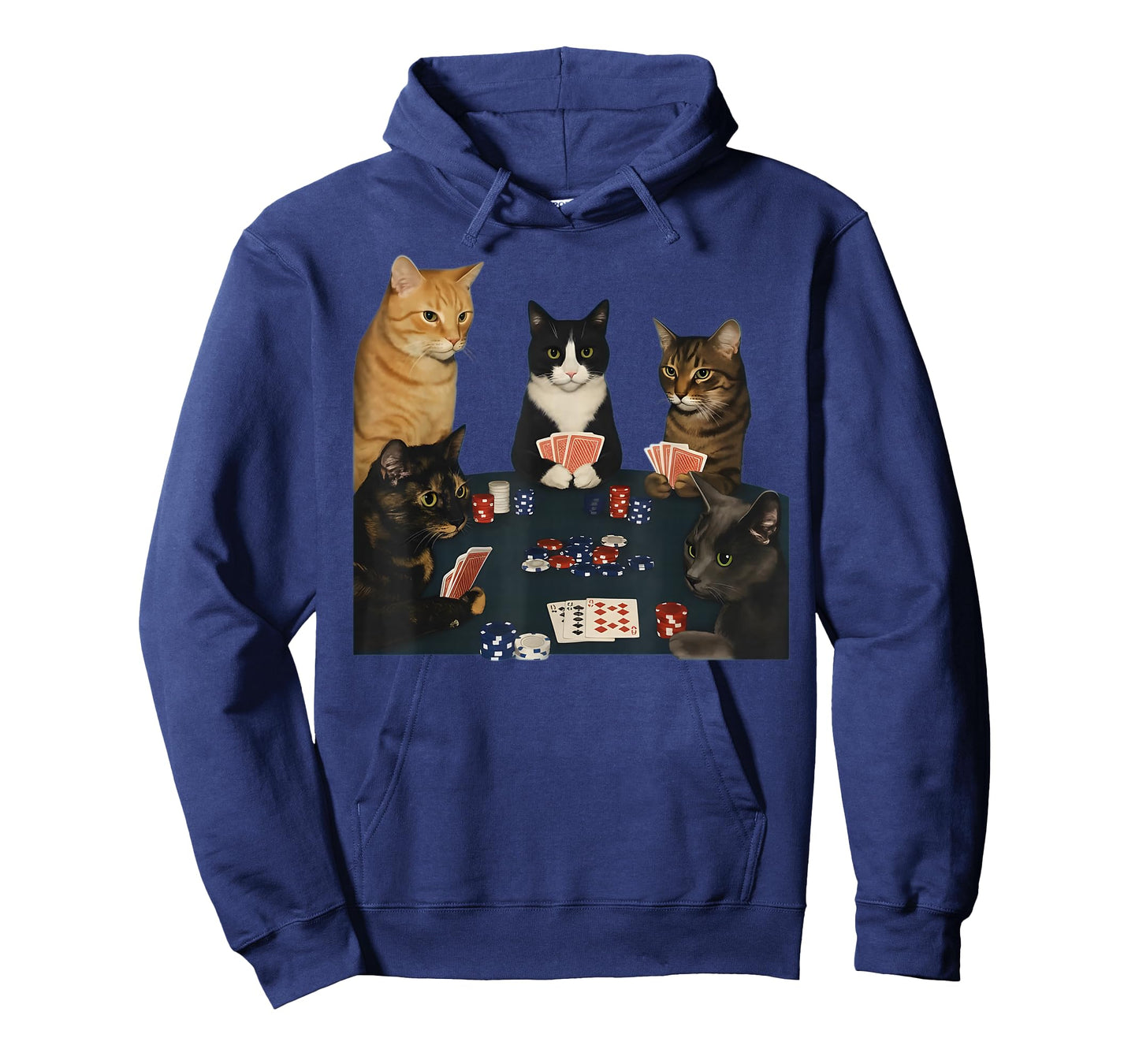 Vintage Cats Playing Pokerr Meme Funny Poker Gifts T-Shirt