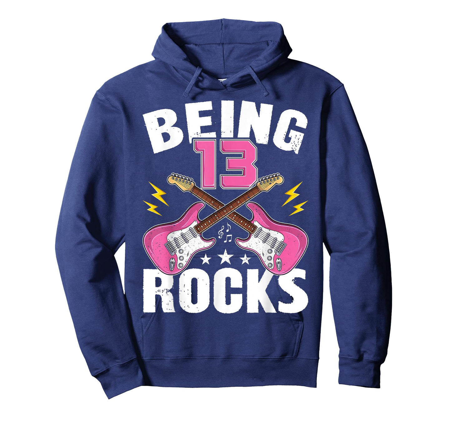 Being 13 Rocks Cute 13 Years Old Guitar 13th Birthday Girls T-Shirt
