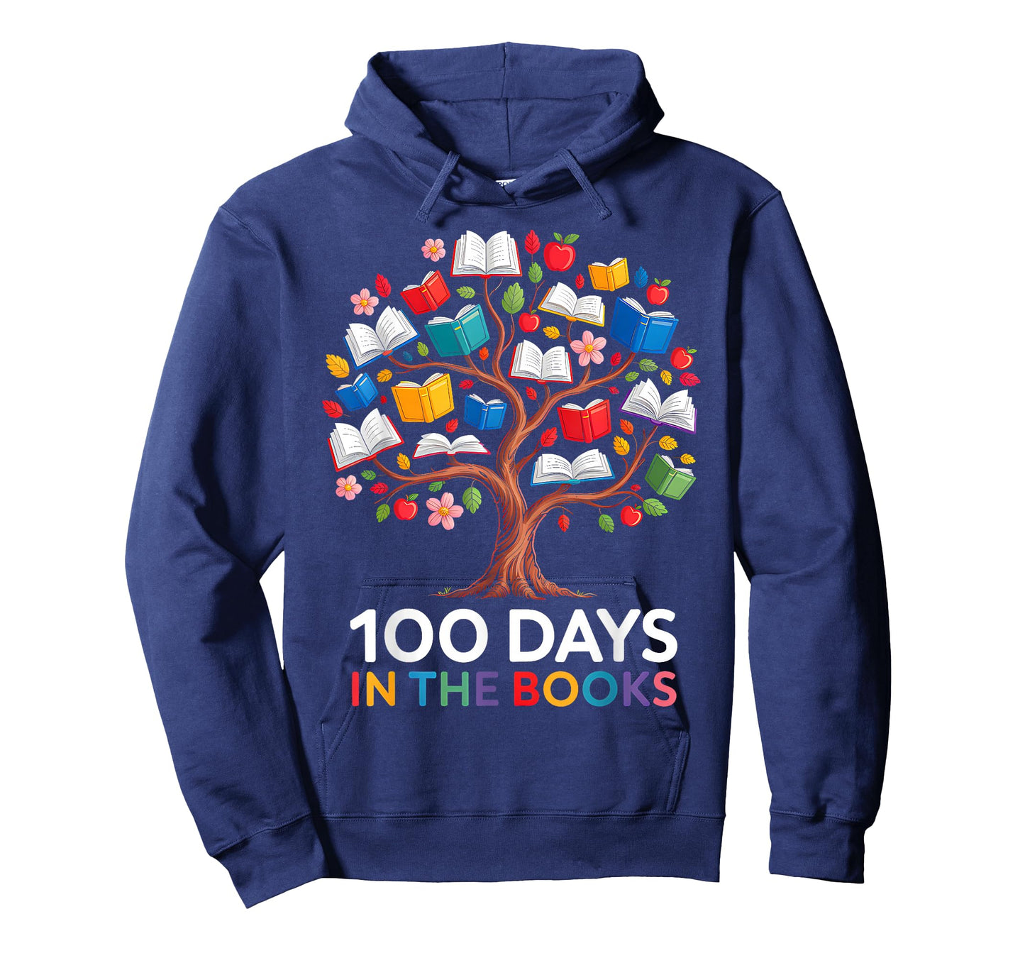 100 Days in The Books Reading Teacher 100th Day of School T-Shirt