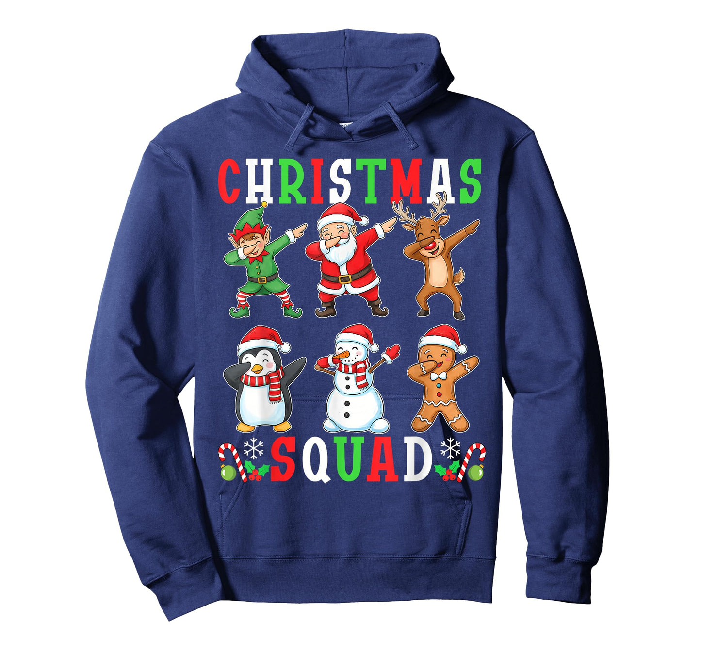 Christmas Squad Funny Matching Santa Reindeer Snowman Dab T-Shirt