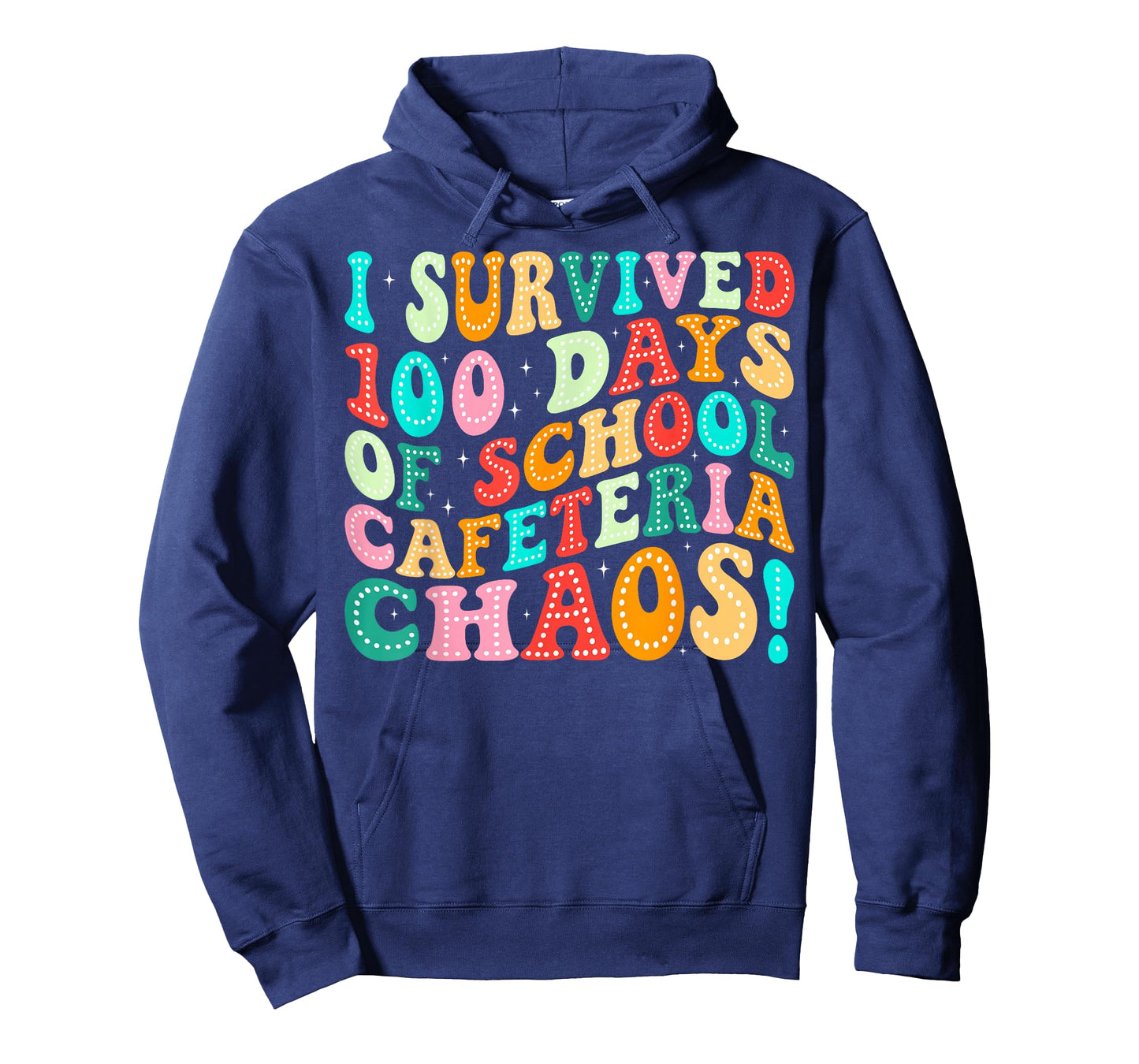 I Survived 100 Days of School Cafeteria Chaos Lunch Lady T-Shirt