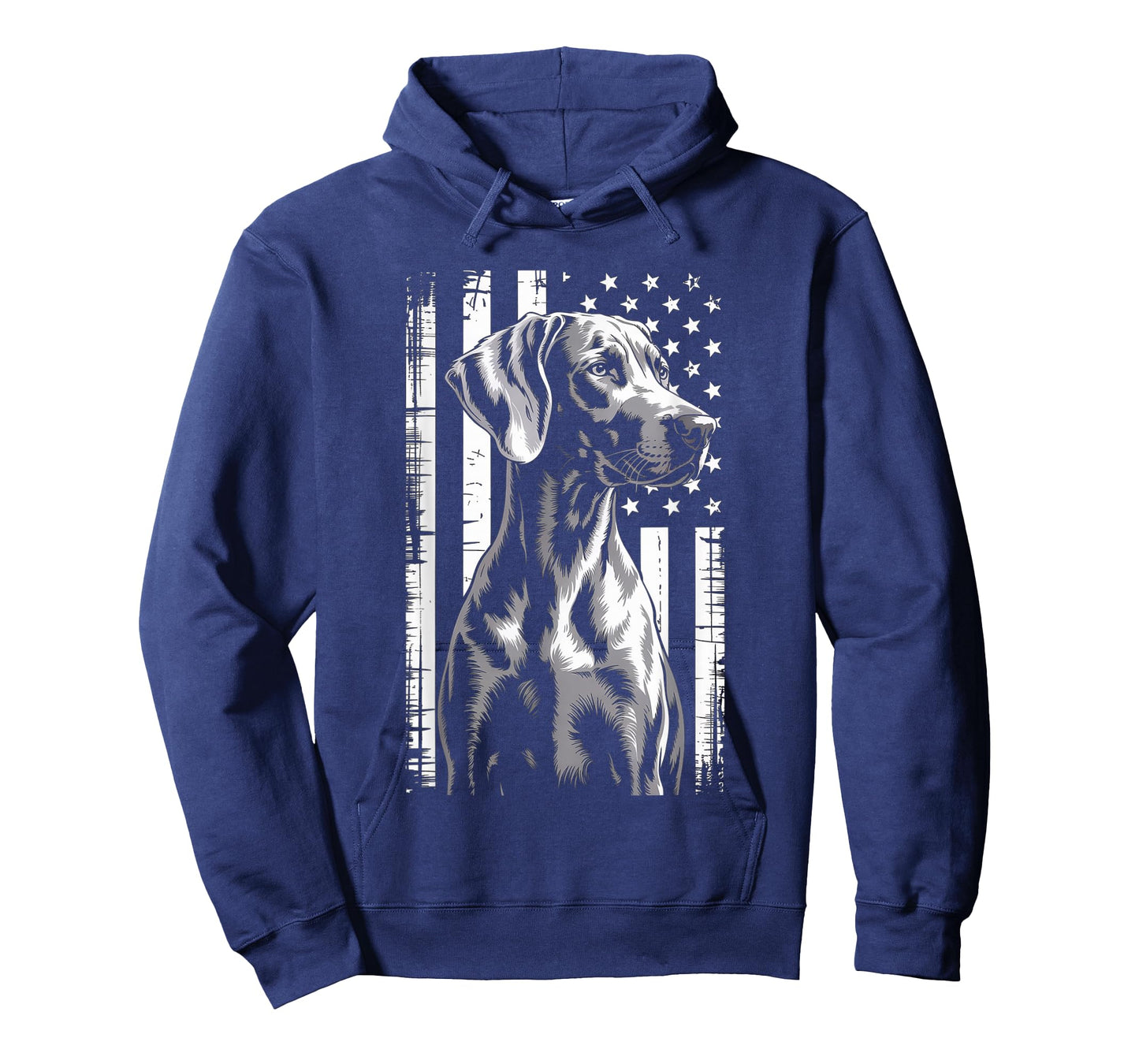 American Flag Weimaraner Dog Patriotic USA T-Shirt