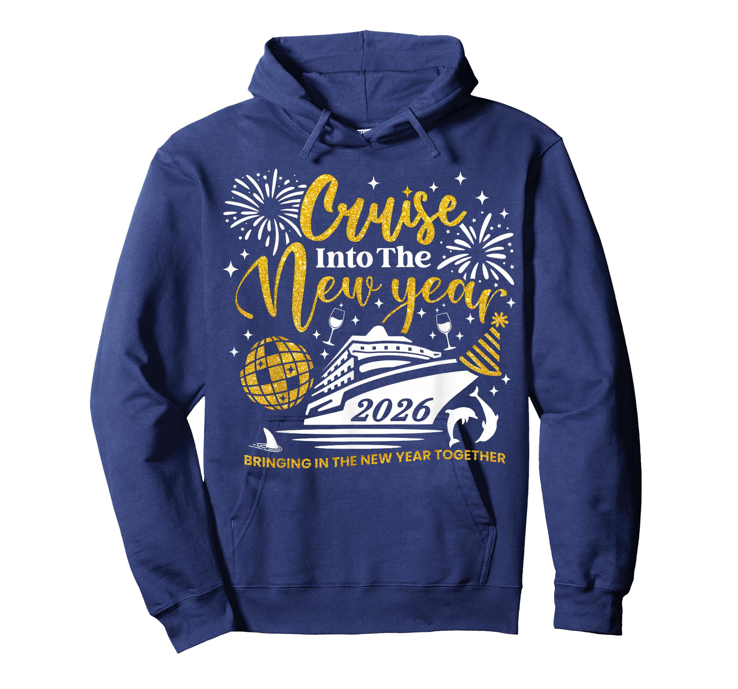 Funny Cruising Into 2026 New Year Matching Family Cruise T-Shirt