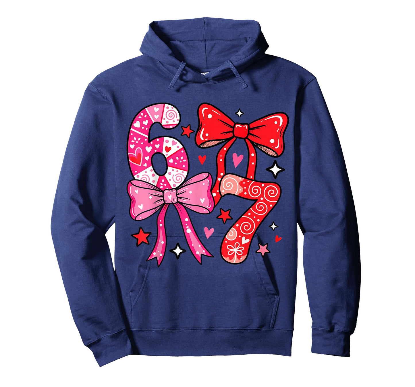 Six Seven 67 Meme Cool Valentine’s for Teens Boys Girls Kids T-Shirt