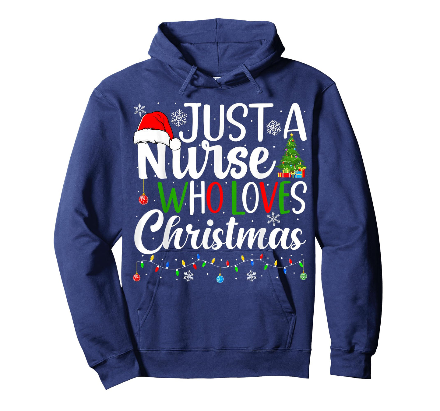 Just a Nurse Who Loves Christmas RN Nursing Christmas Nurse T-Shirt