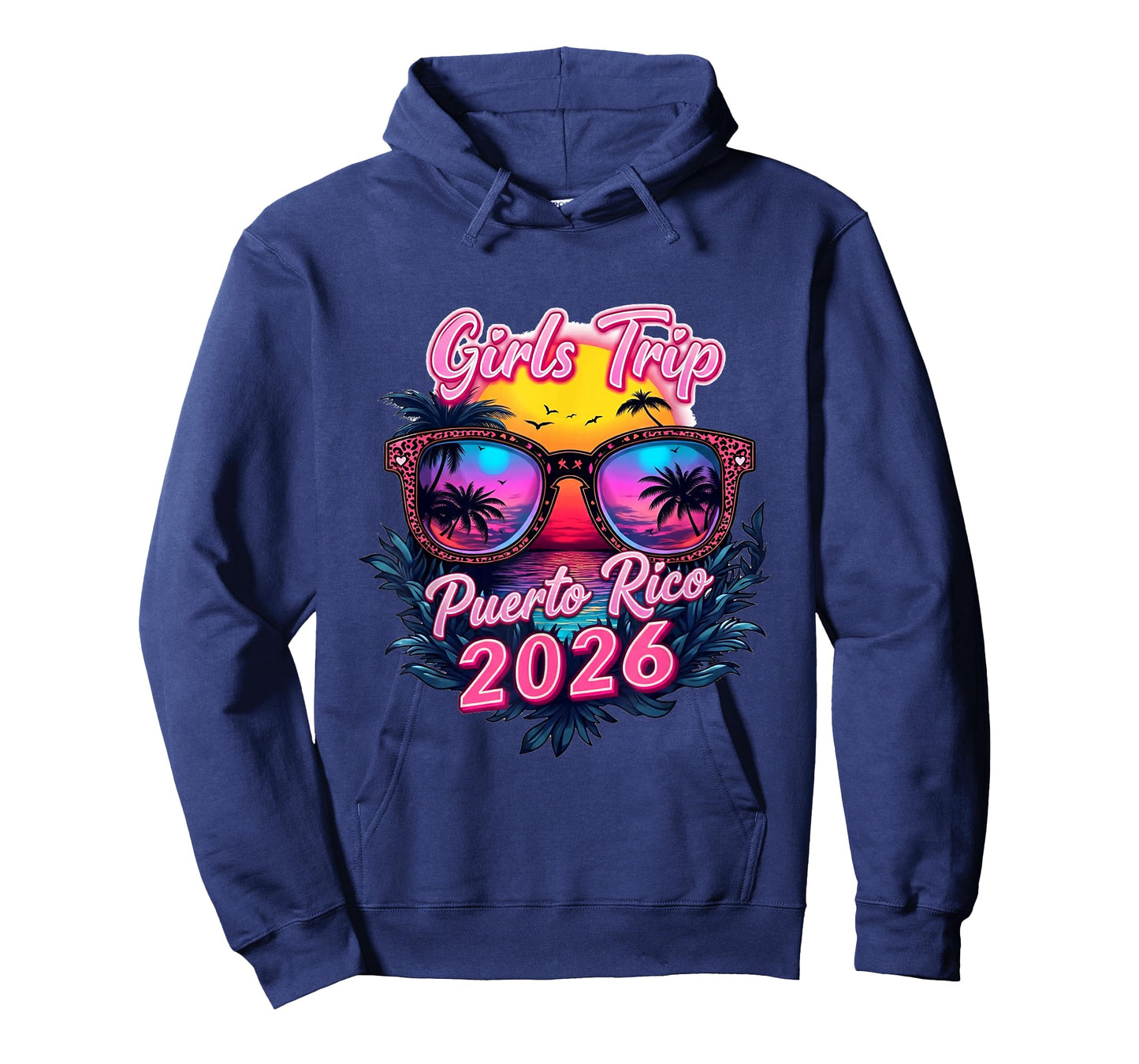 2026 Girls Trip Vacation Woman Puerto Rico Retro Beach T-Shirt