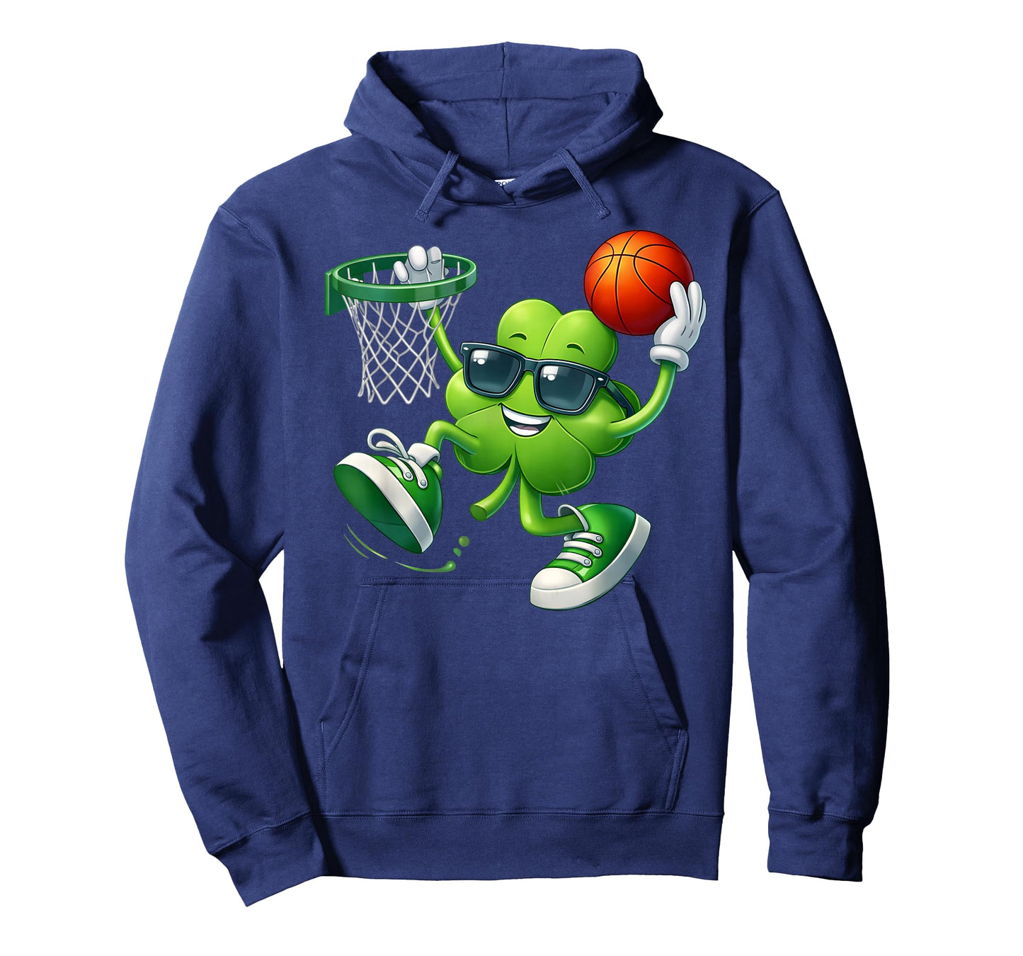 St Patrick Day Basketball Funny Shamrock Boys Kids Toddler T-Shirt