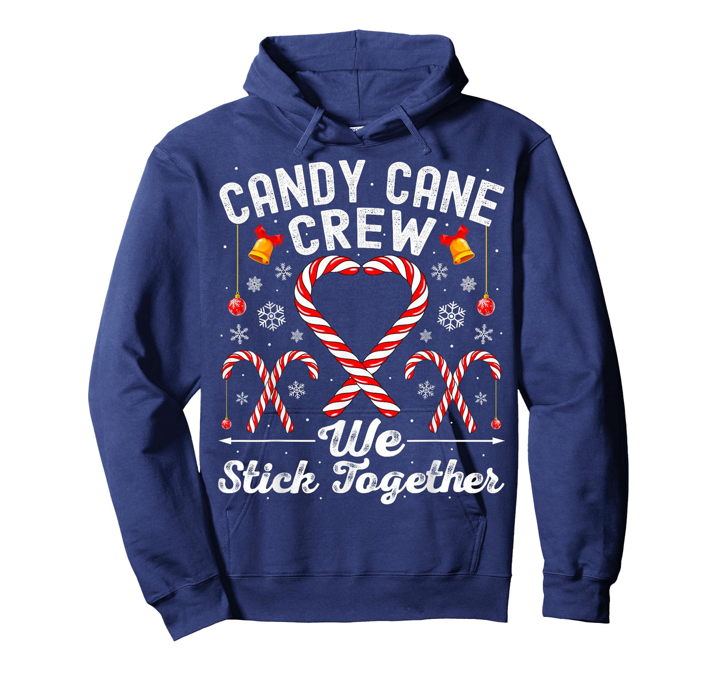 Candy Cane Crew We Stick Together Family Matching Christmas T-Shirt