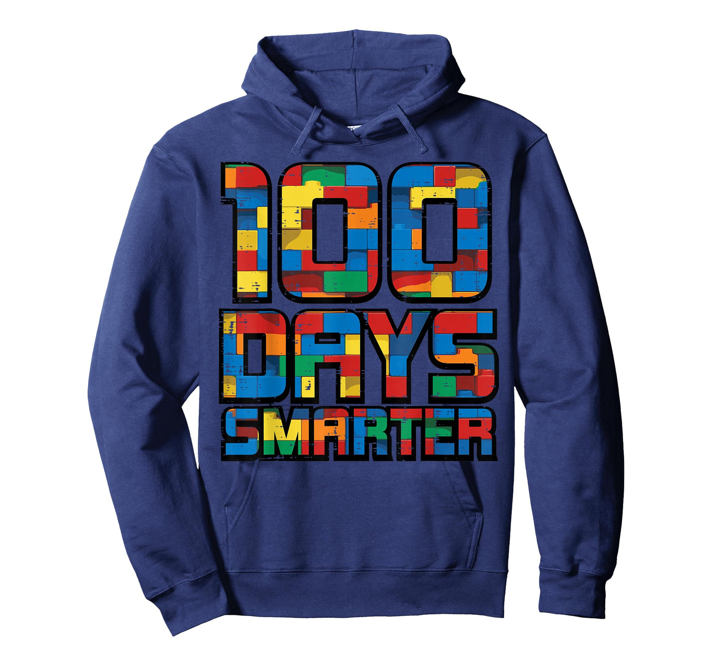 100 Days of School Smarter Bricks 100th Day Blocks Boys Kids T-Shirt