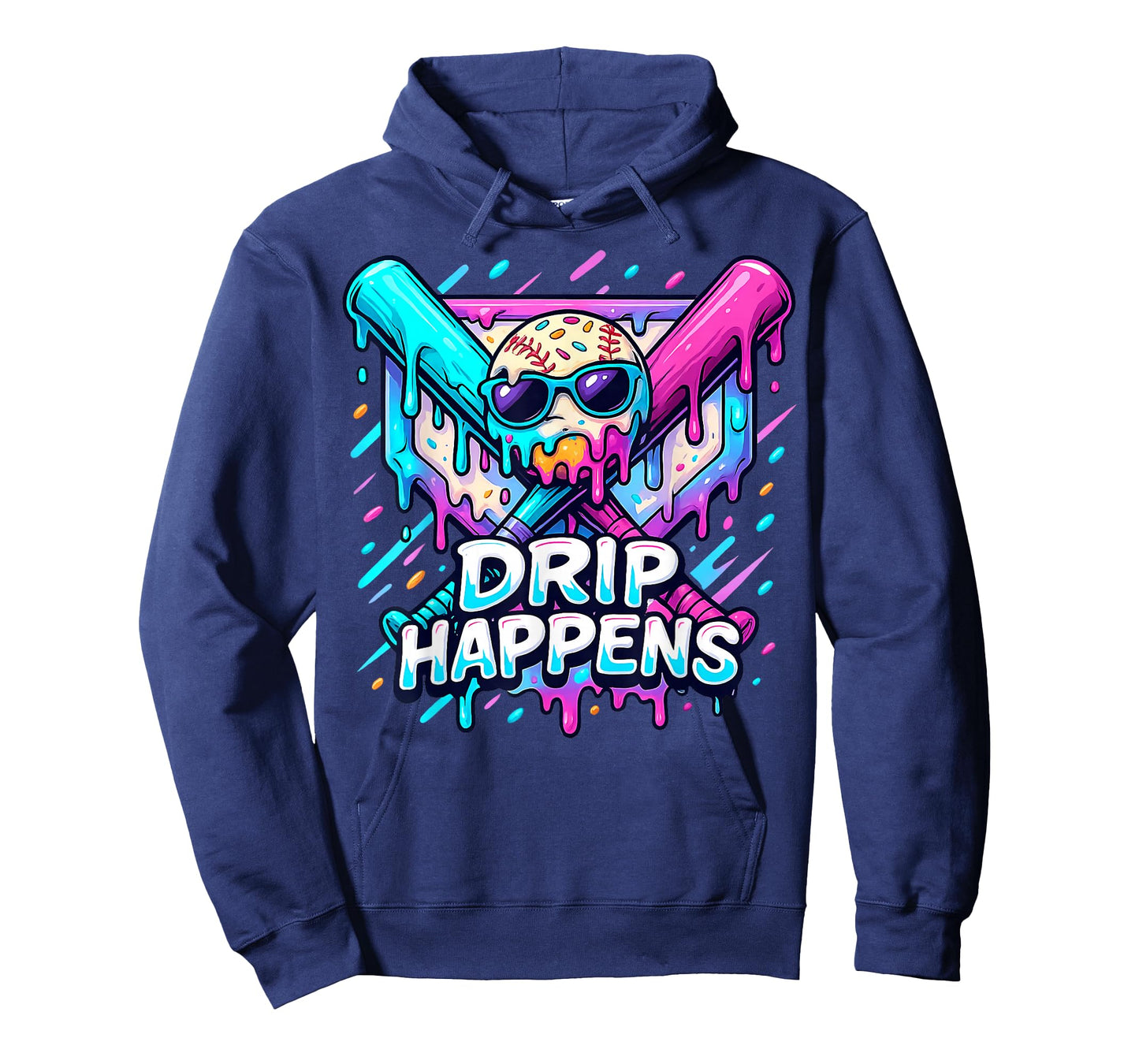 Drip Happens Game Day Baseball Drip for Men Boys Kids Youth T-Shirt