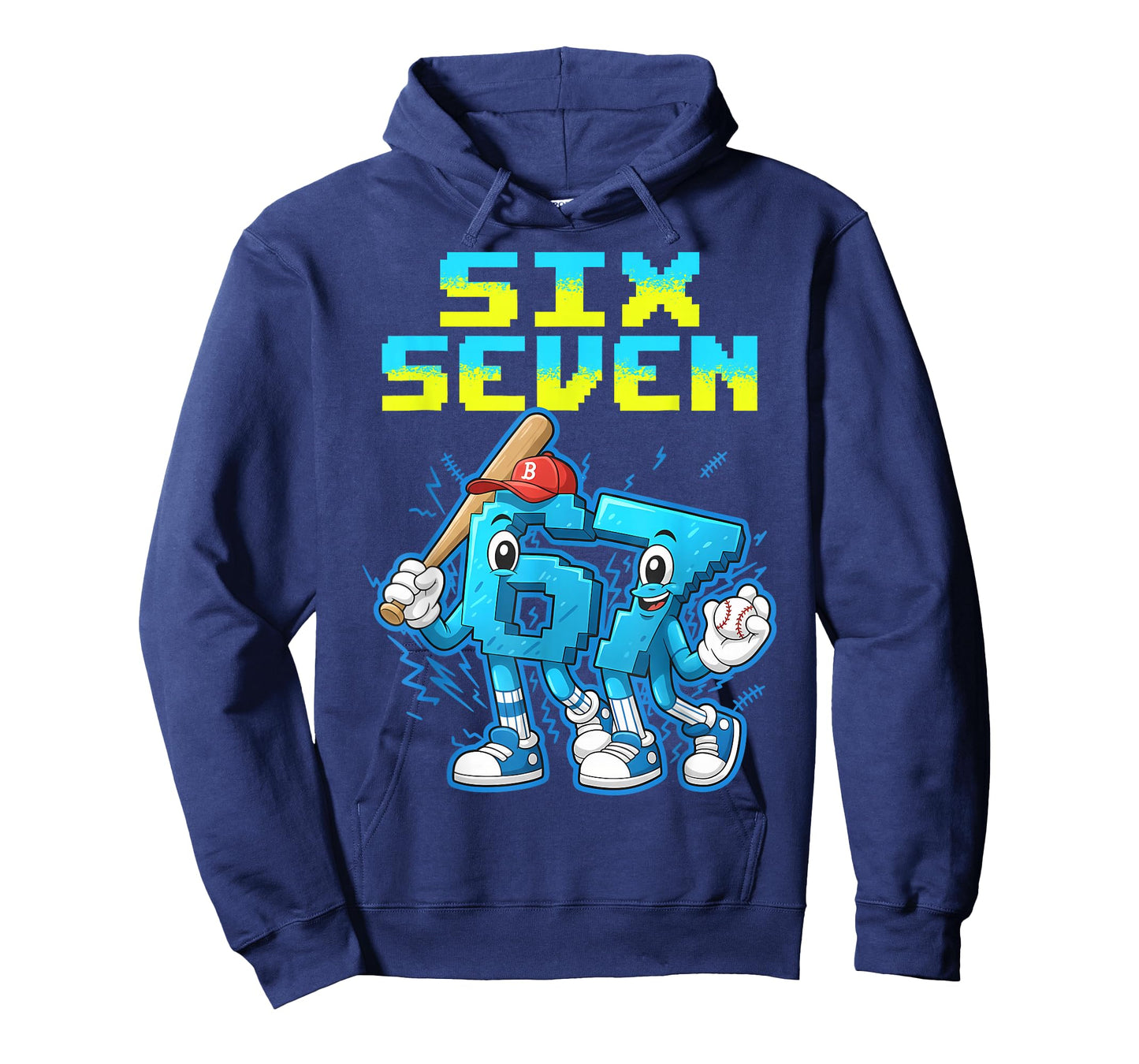 67 Six Seven 6-7 - Funny Italian Brainrot Kids Baseball Meme T-Shirt
