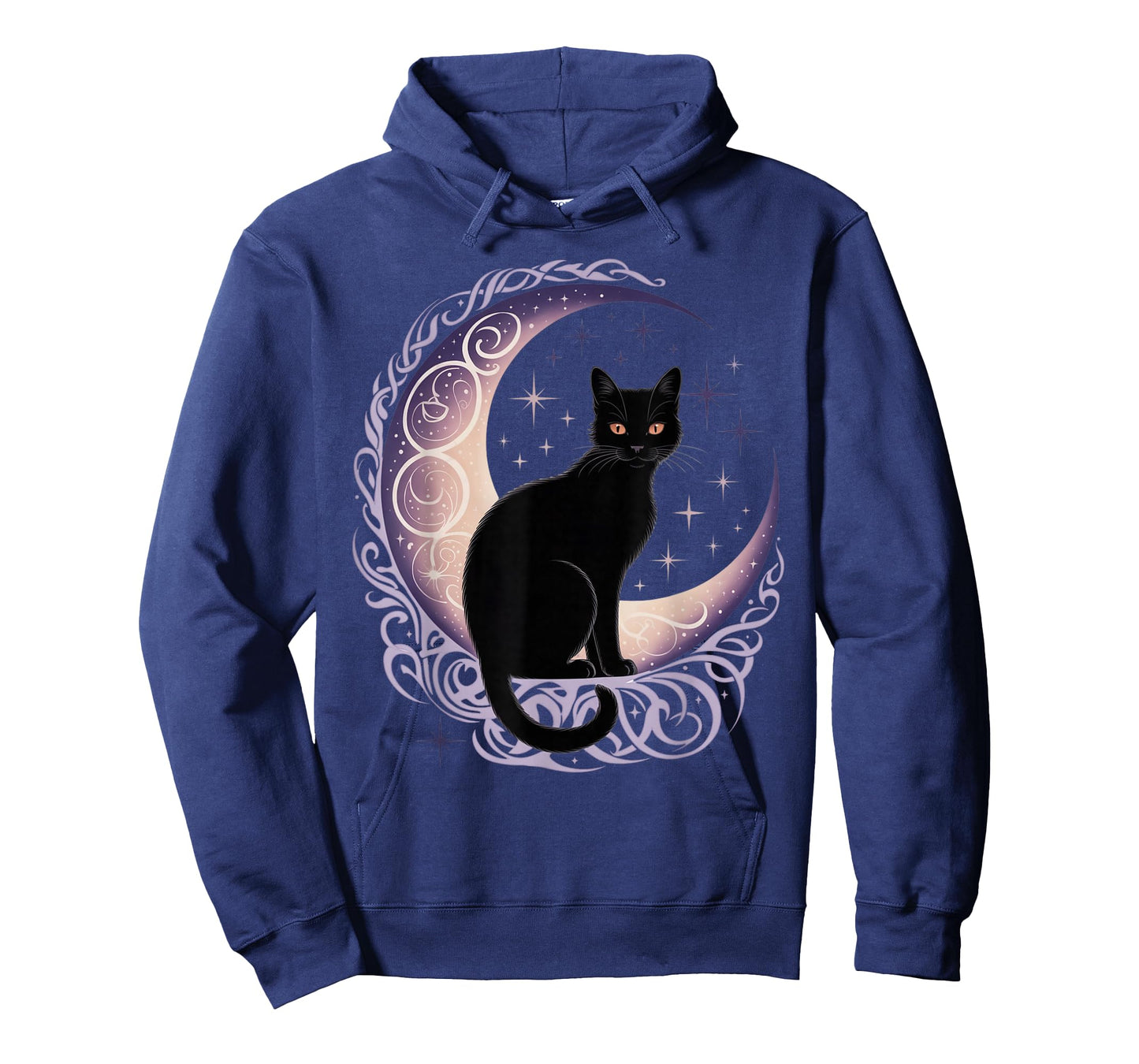 Black Cat Moon Satanism Demonic Devil Witchcraft Goth Occult T-Shirt