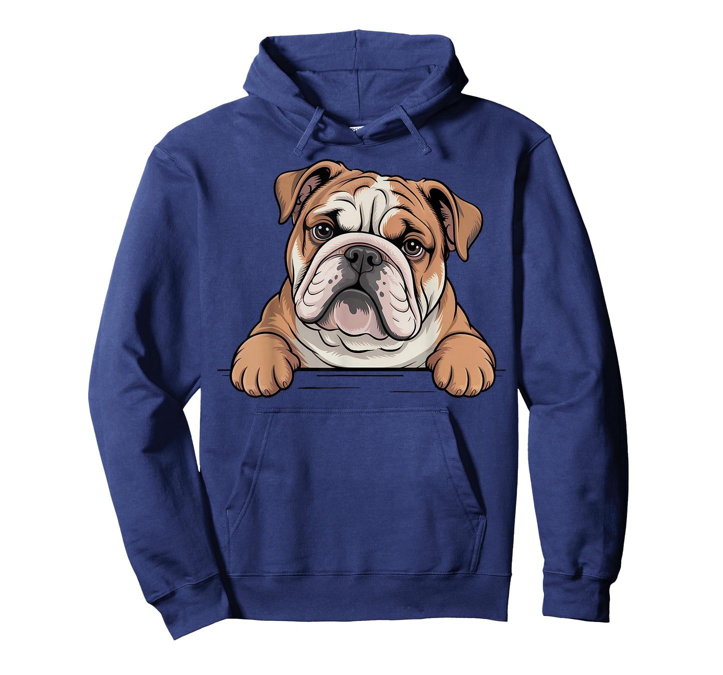 English Bulldog Funny Peeking Pocket Puppy Dog Lover T-Shirt