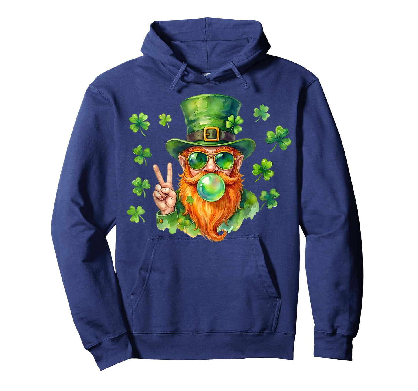 Leprechaun Blowing Bubble Gum St Patricks Day Men Women Kids T-Shirt