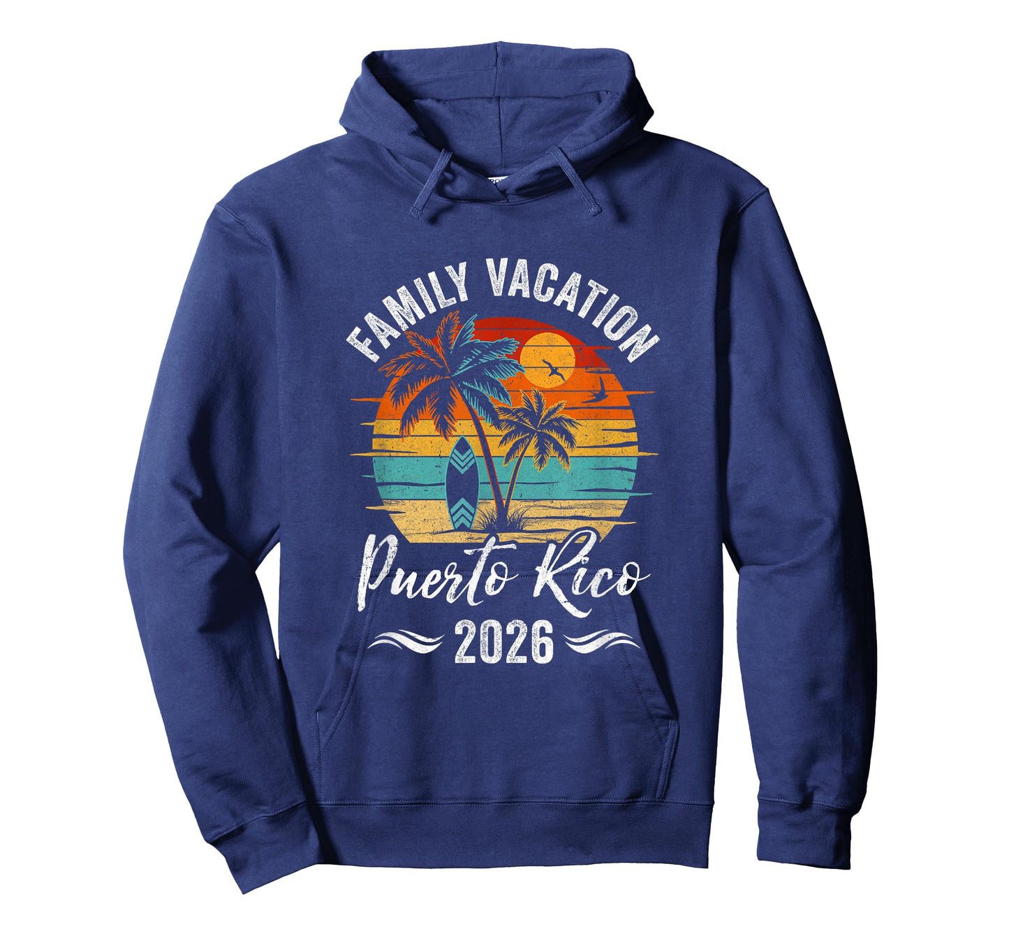 Family Vacation 2026 Vintage Puerto Rico Summer Matching T-Shirt