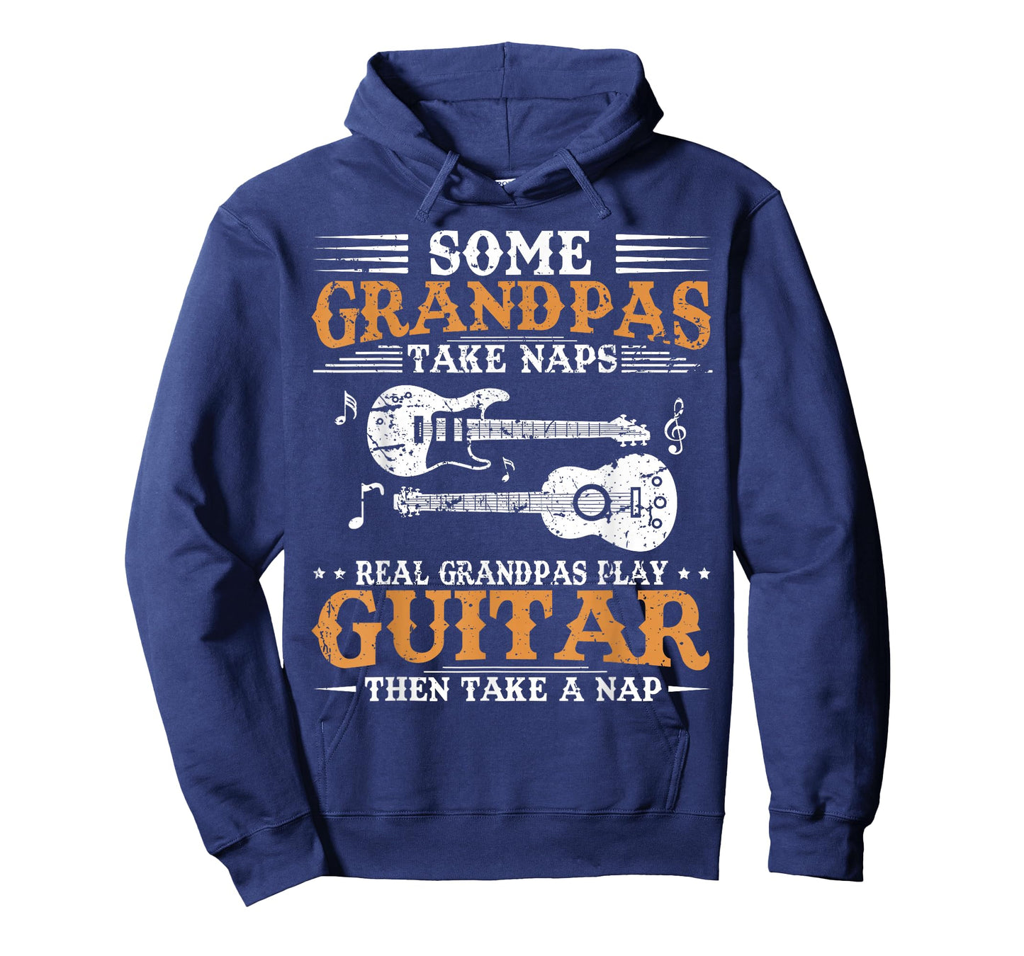 Real Grandpas Play Guitar Then Take Nap Funny Guitarist T-Shirt