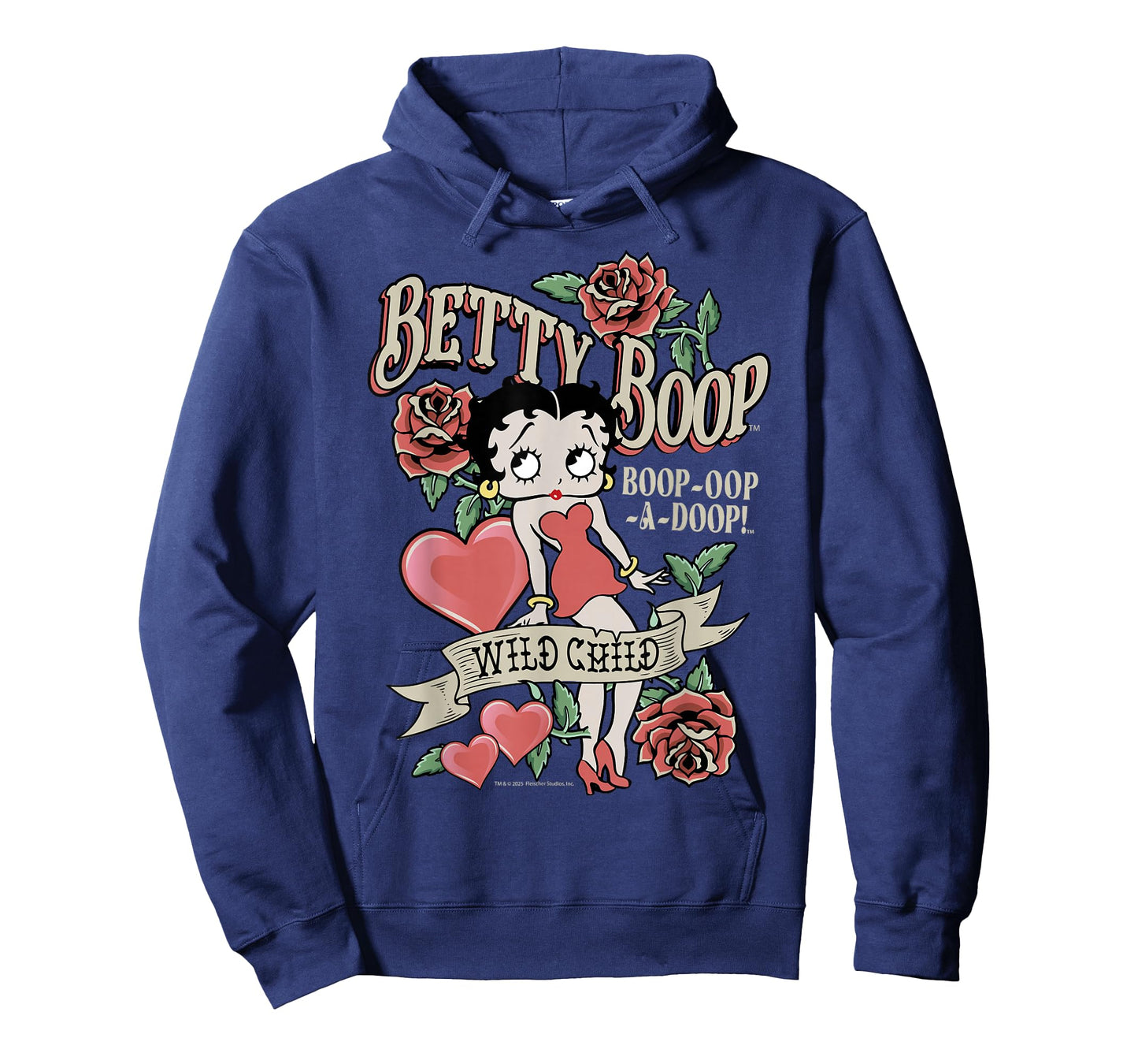 Betty Boop Betty Wild Child Roses Hearts T-Shirt