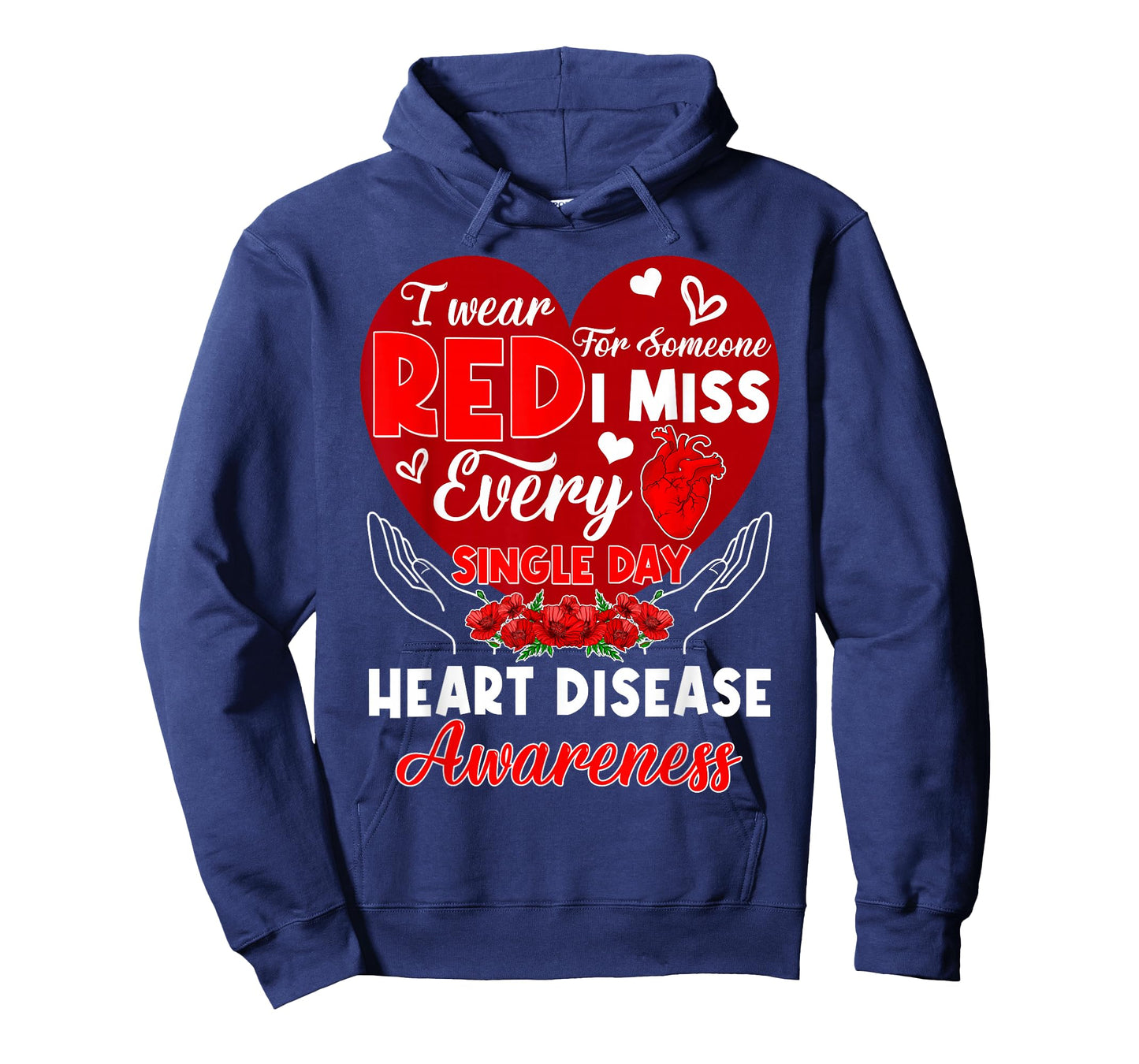I Wear Red for Someone I Miss Heart Disease Awareness Month T-Shirt