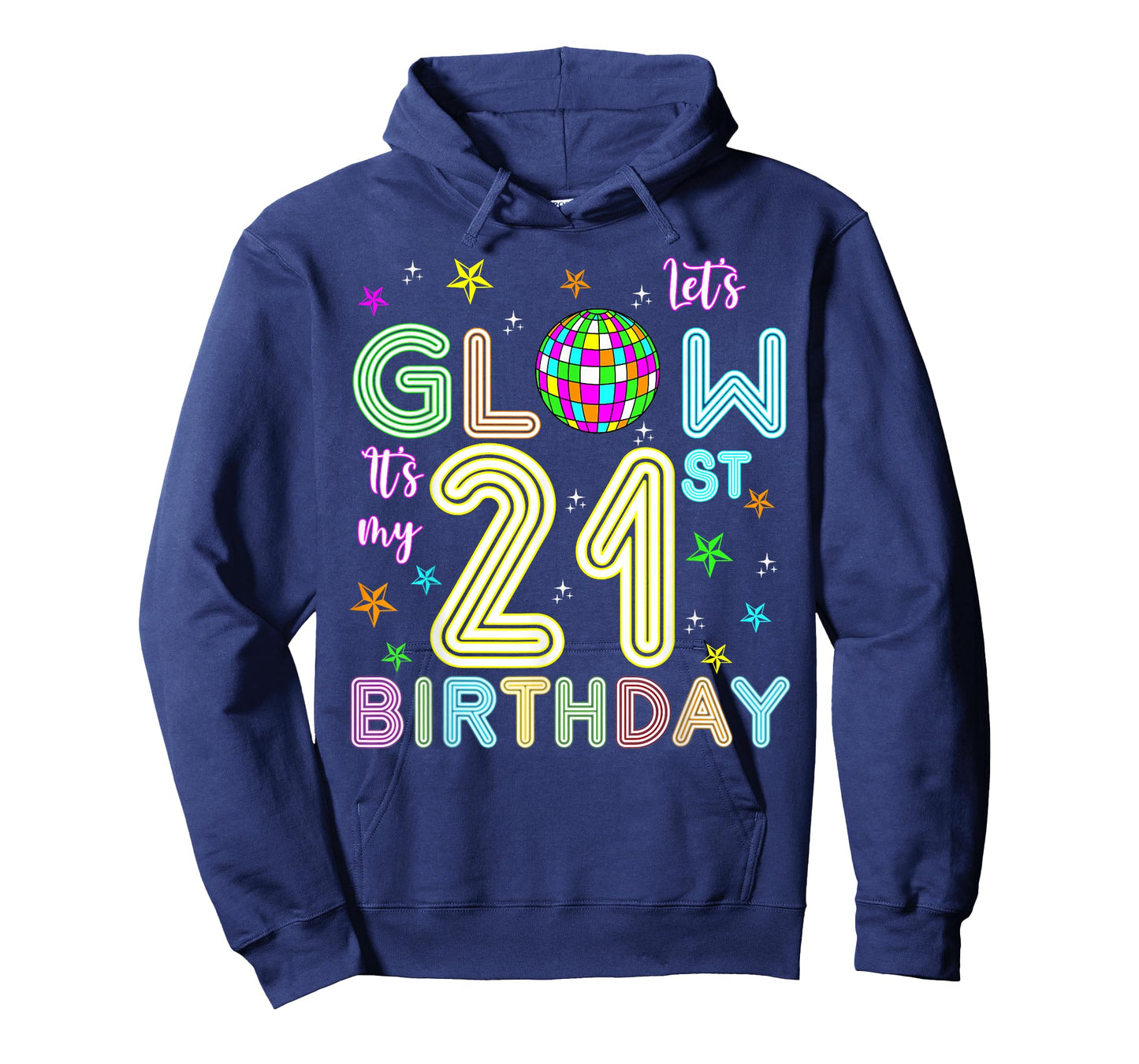 It's My 21st Birthday Glowing 80s 21 Year Old T-Shirt
