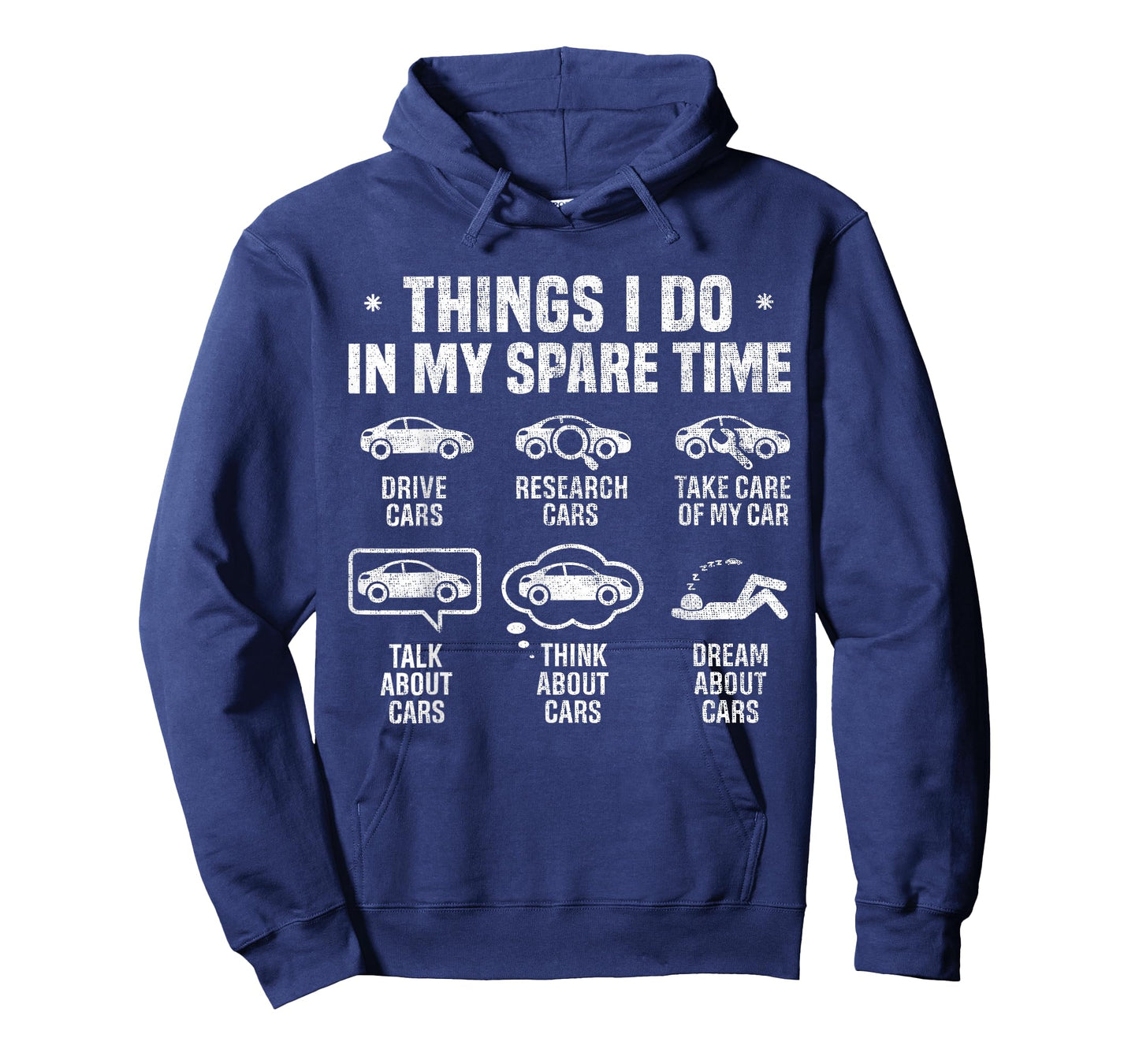 Things I Do in My Spare Time Funny Car Guy Car Enthusiast T-Shirt