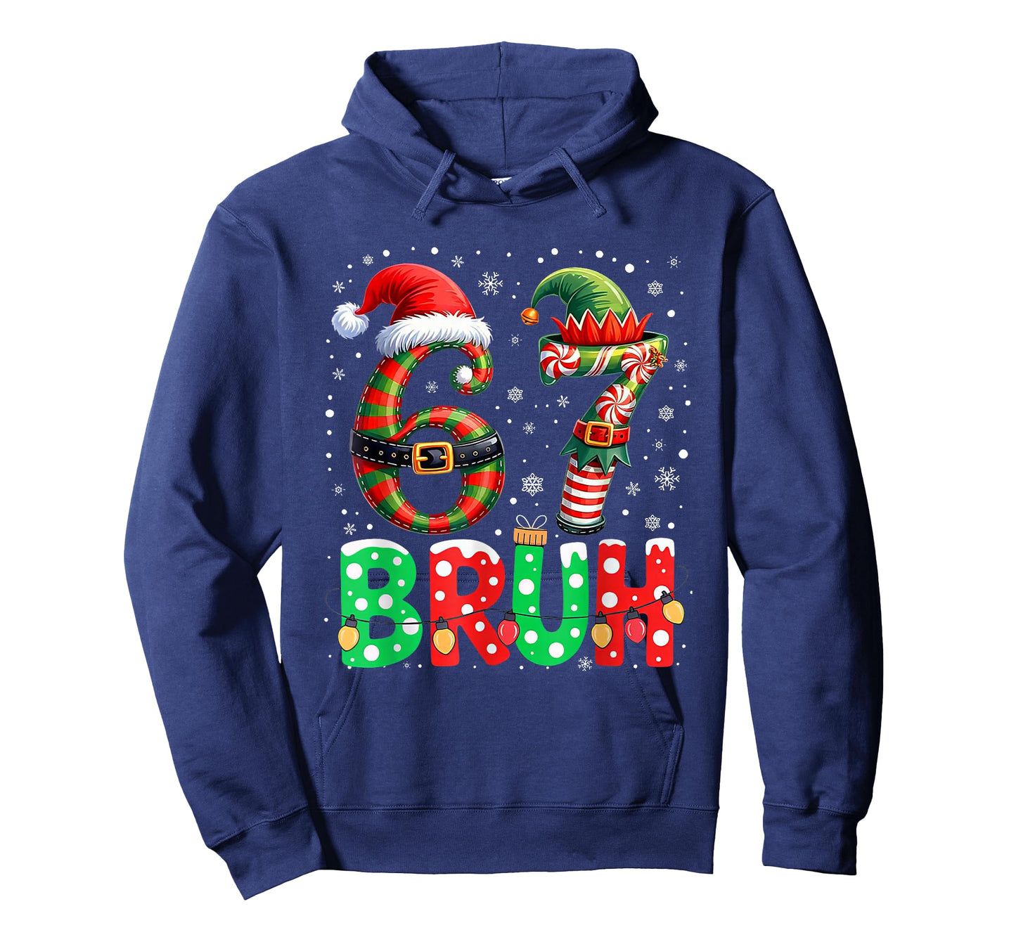 Bruh 67 Six Seven 6 7 Meme Christmas Funny Boy Girl Kids T-Shirt
