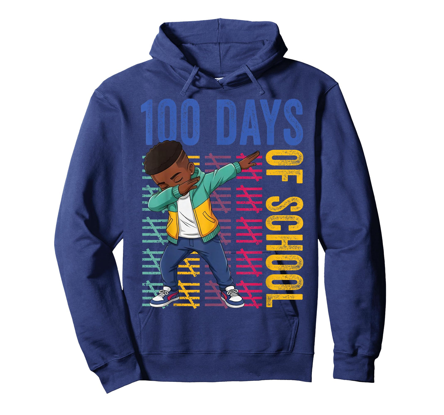 100 Days of School Dabbing Boy Student 100th Day of School T-Shirt