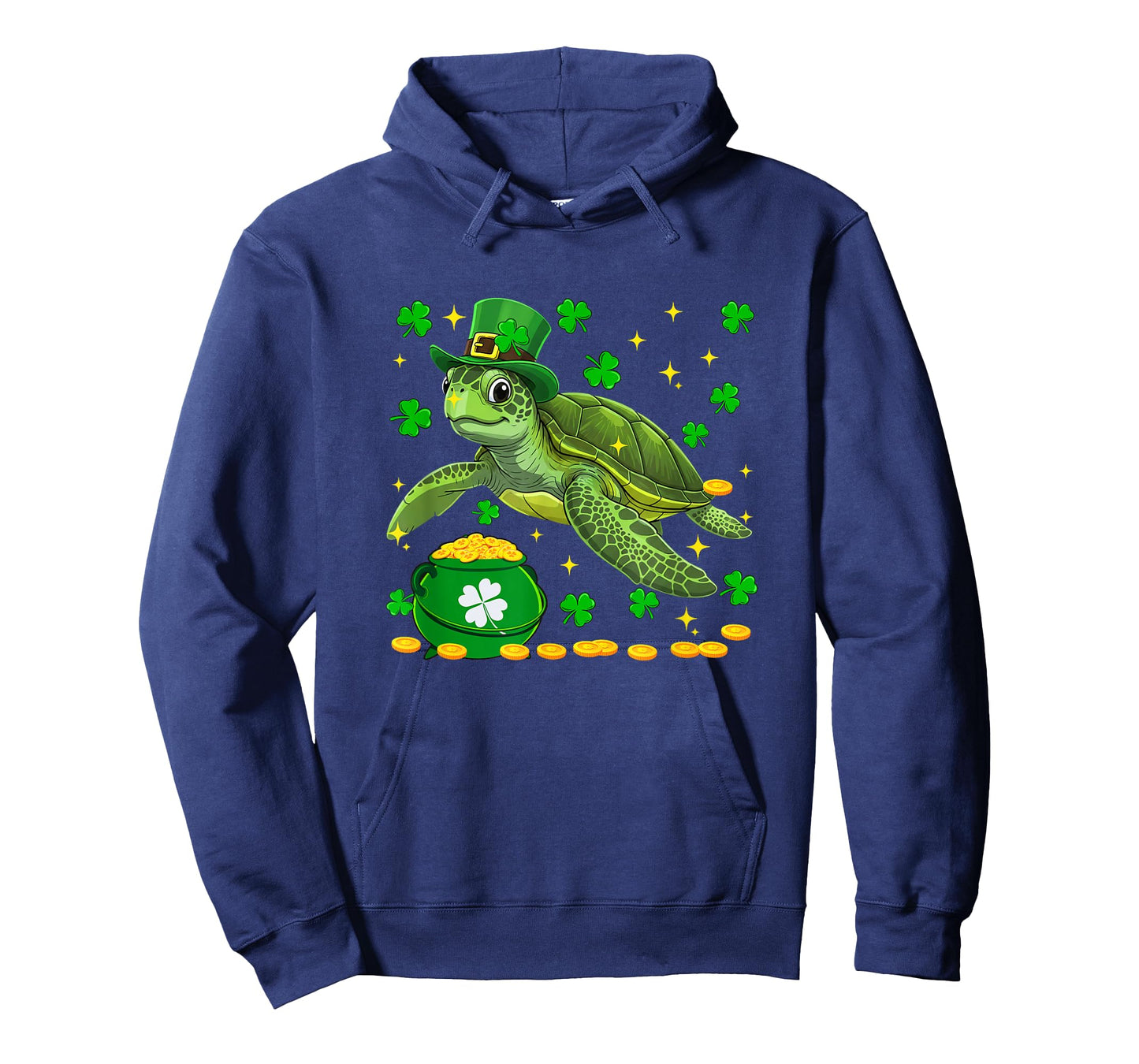 Turtle Wearing Irish Costume St. Patrick's Day Shamrocks T-Shirt