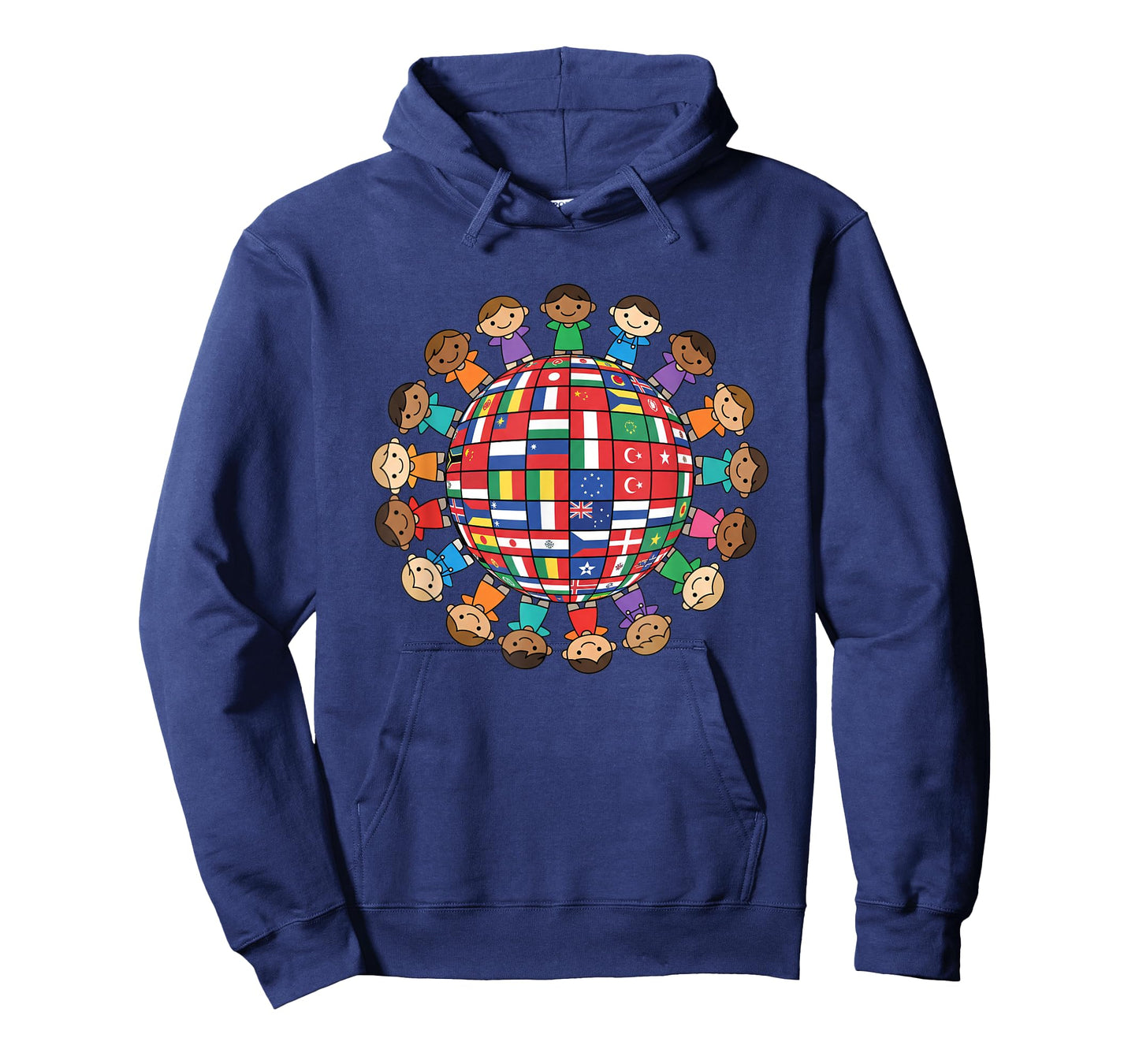 World Flags Globe Kids International Unity Around The World T-Shirt