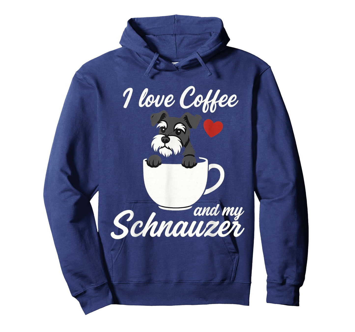 I Love Coffee and My Schnauzer Dog Lovers T-Shirt