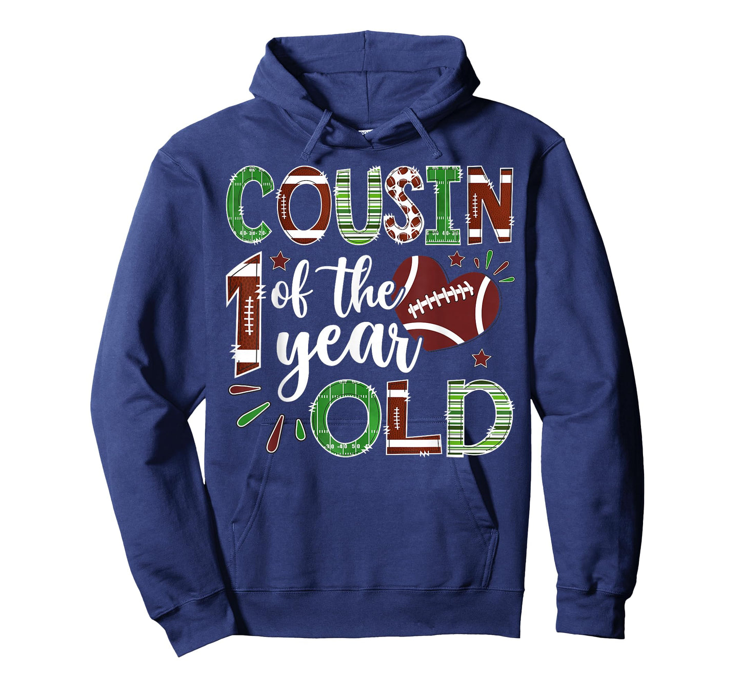 Cousin of The 1 Year Old Football First Birthday Boy T-Shirt