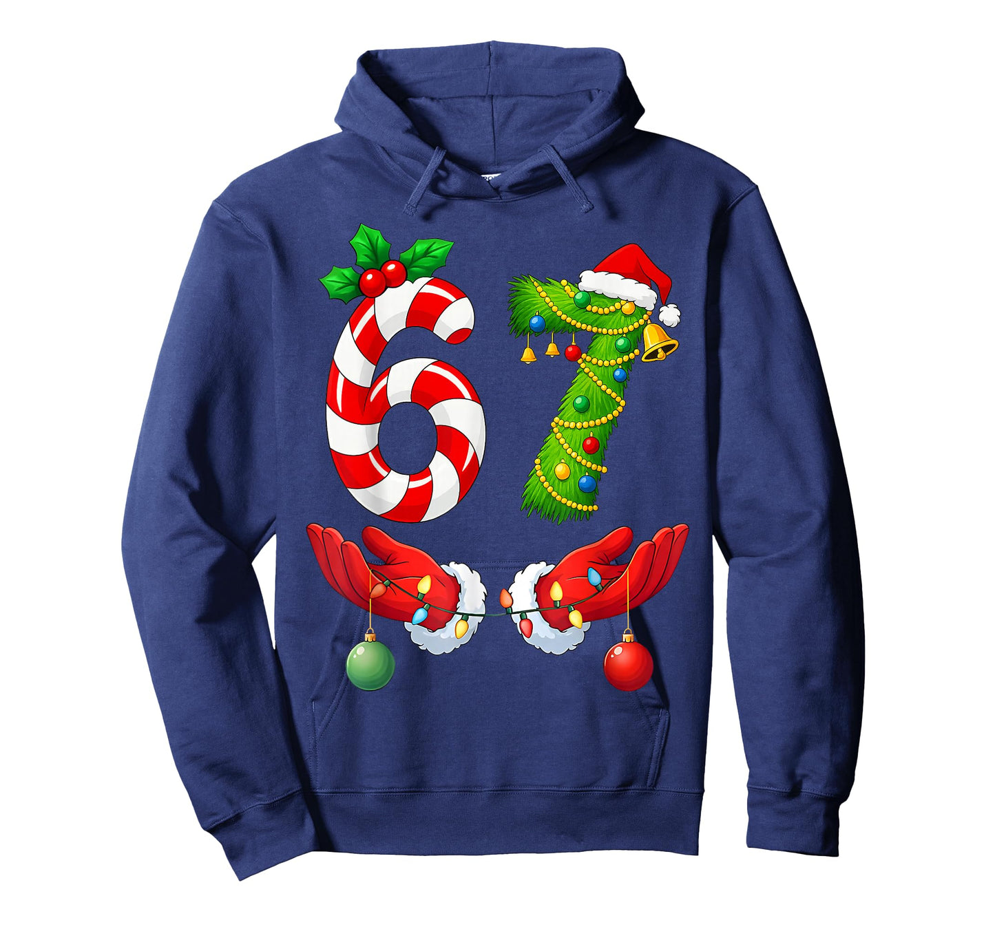 67 Christmas 6 7 Meme Pajamas Holiday Gen Alpha Slang T-Shirt