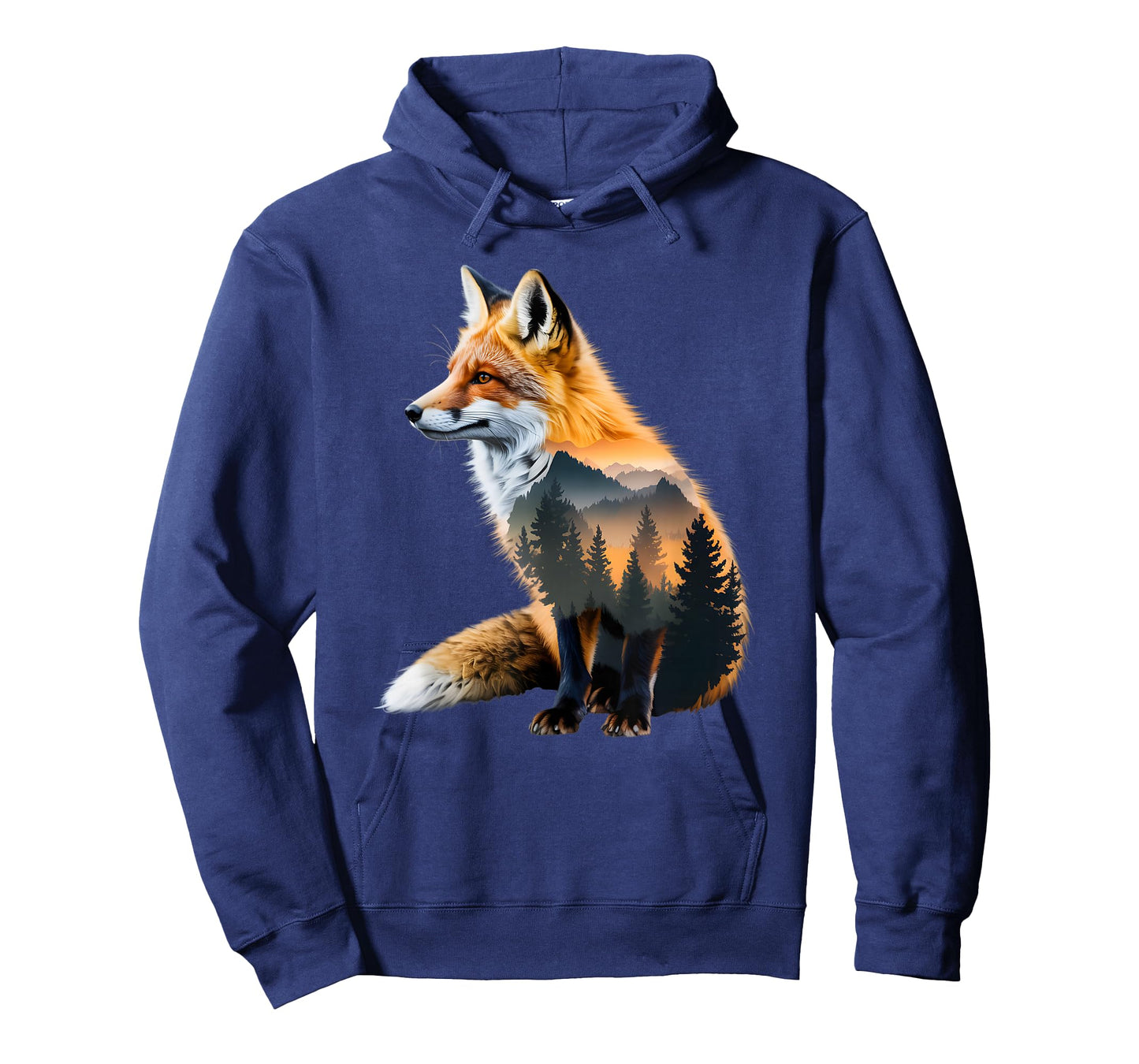Fox Forest Nature Lover Mountains Hiking Camping Bushcraft T-Shirt