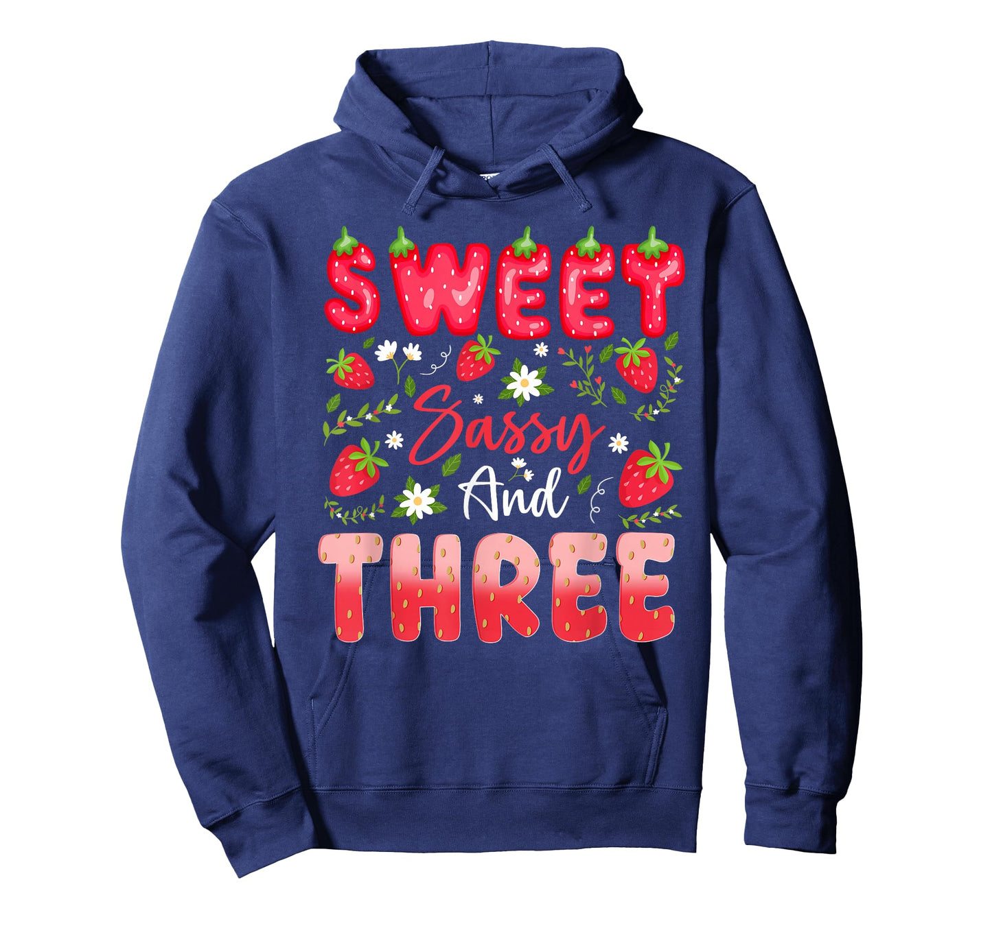 3rd Birthday Girl Strawberry Sweet Sassy and Three T-Shirt