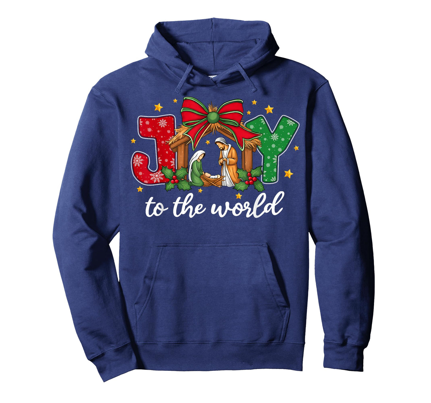 Joy to The World Baby Jesus Christmas Nativity Scene T-Shirt
