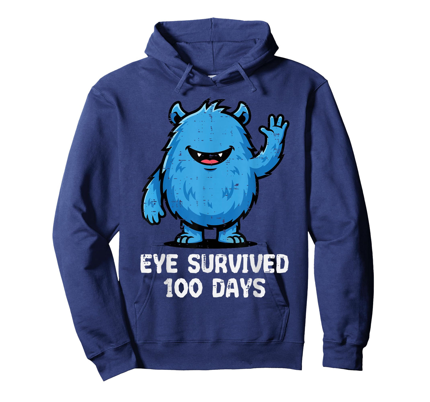 Eye Survived 100 Days of School Monster Cute 100th Day Kids T-Shirt