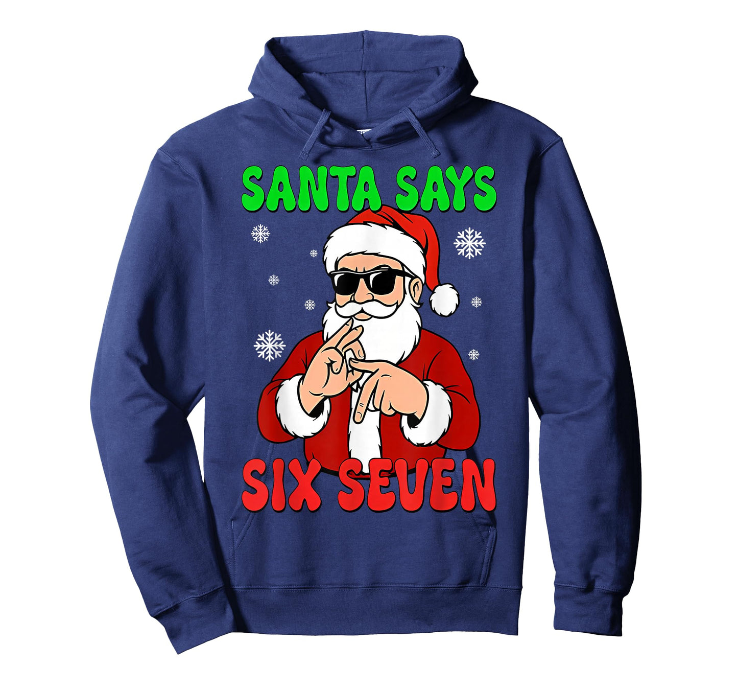 Santa Says Six Seven Hand Signs School Teacher Boys Girls T-Shirt