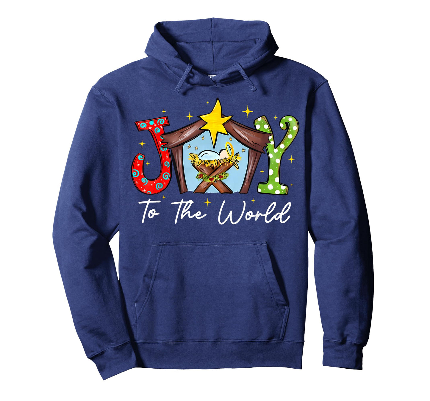 Joy to The World Baby Jesus Christmas Nativity Scene T-Shirt