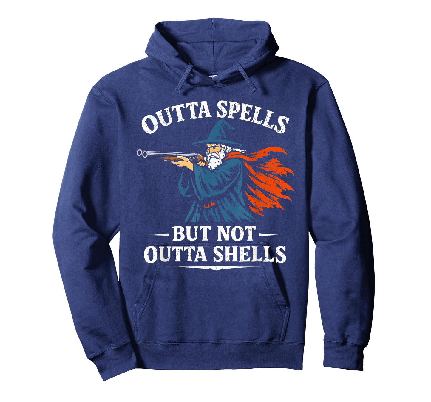 Outta Spells But Not Outta Shells Funny Wizard T Meme T-Shirt