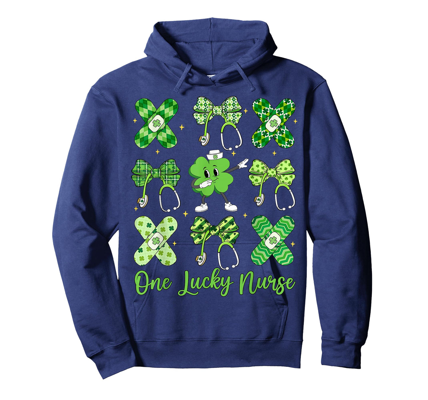 One Lucky Nurse Happy St Patrick's Day Shamrock Coquette T-Shirt