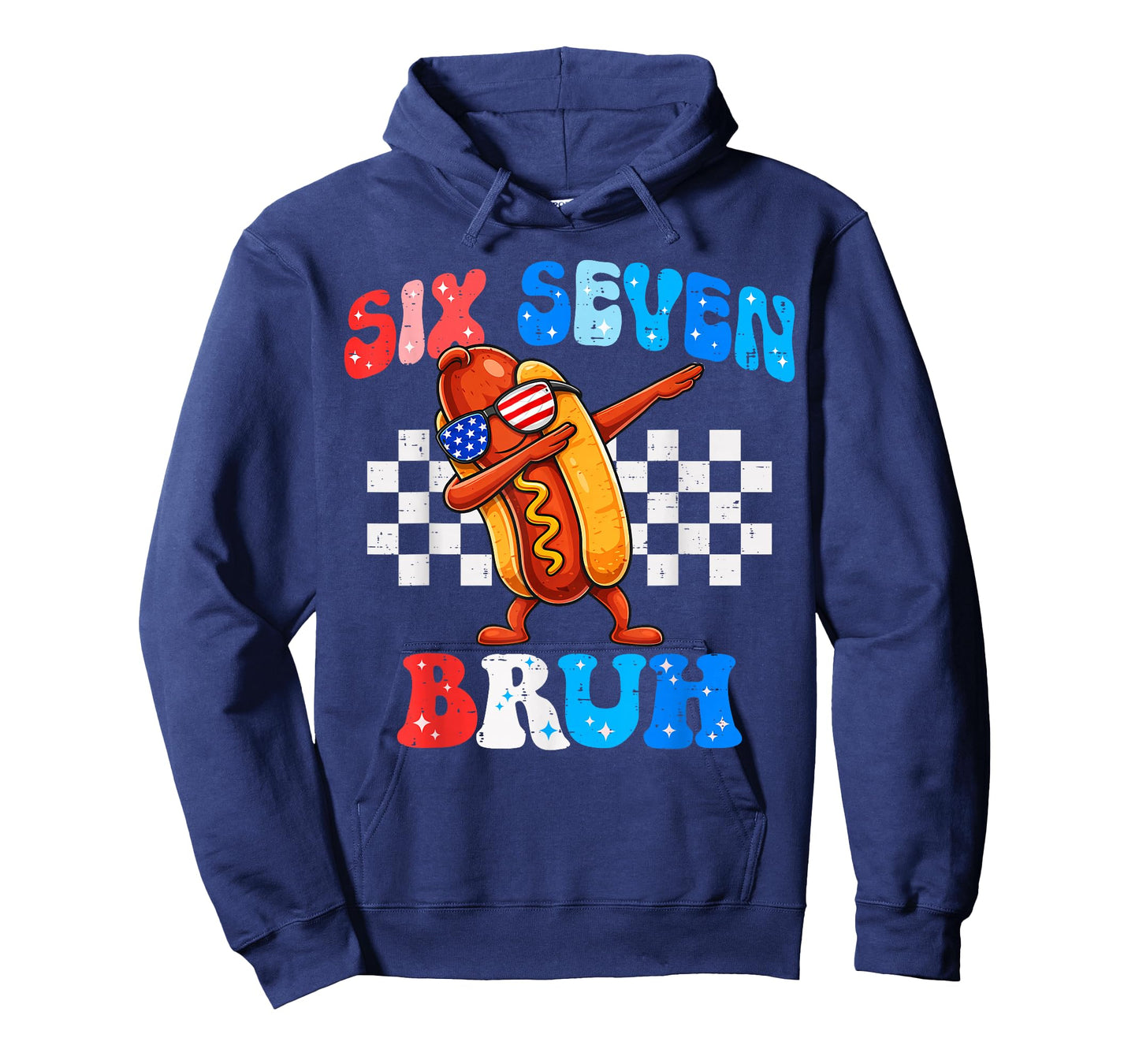 Six Seven 67 Bruh 6 7 Meme Hotdog Dabbing 4th of July T-Shirt