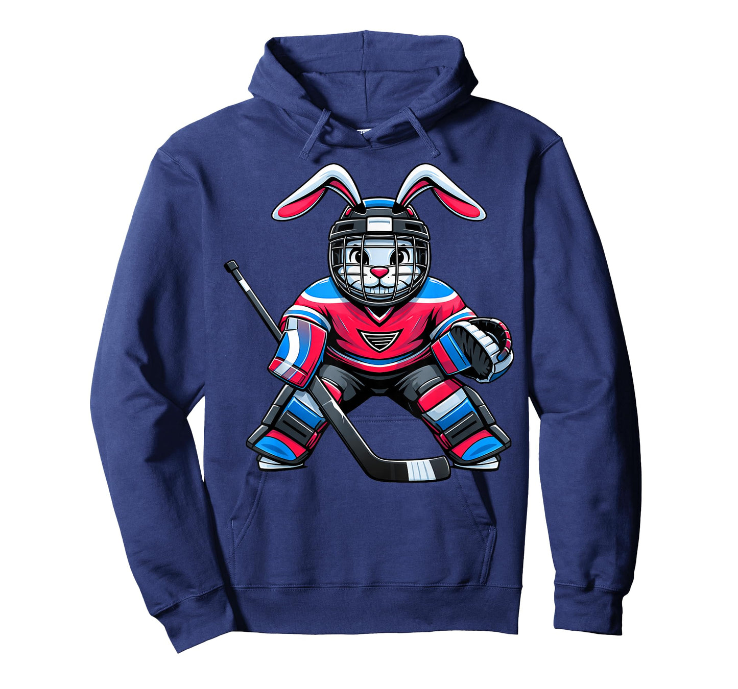 Funny Rabbit Hockey Bunny Easter Men Boy Kid Youth T-Shirt