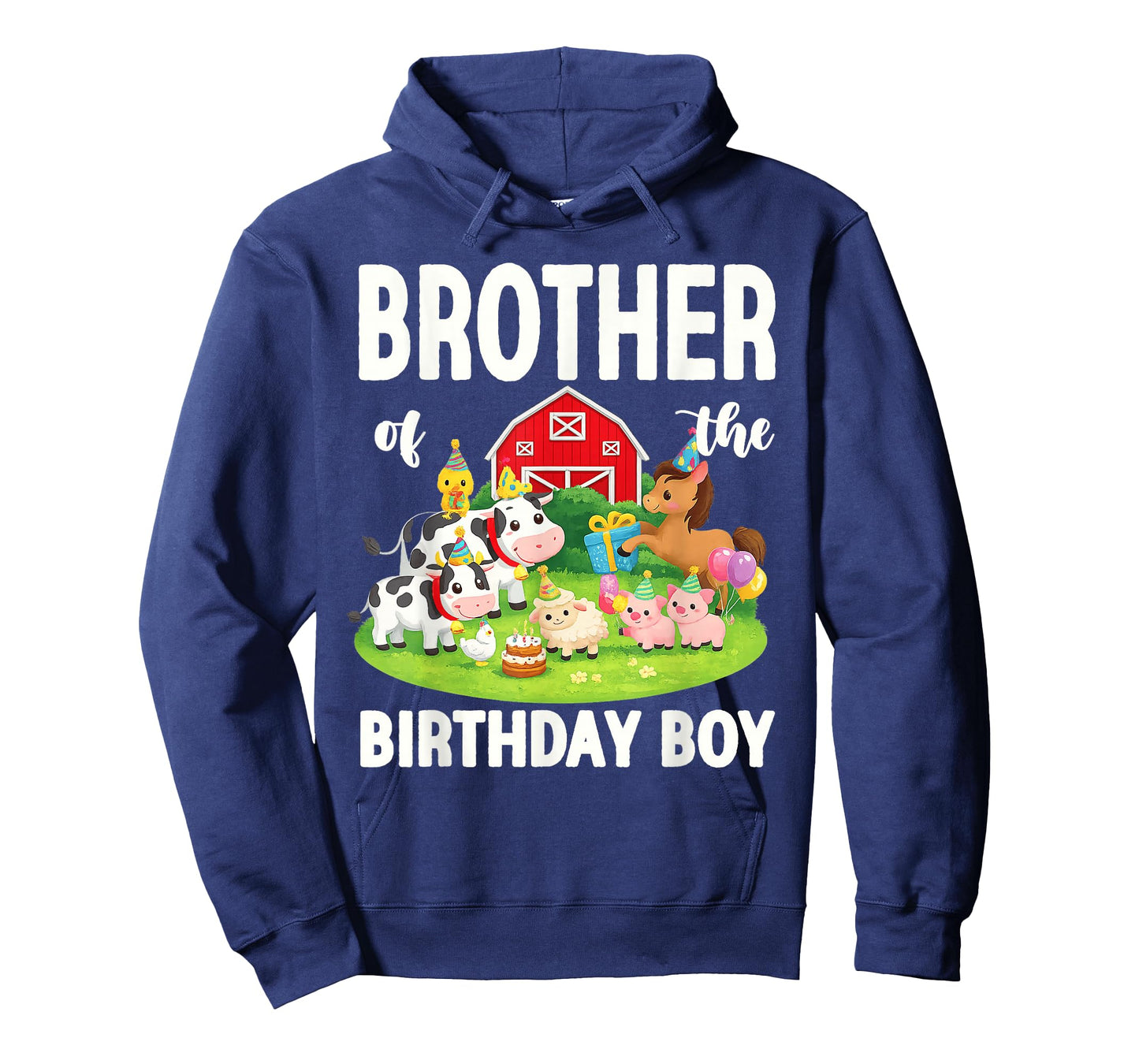 Brother of The Birthday Boy Farm Animal Bday Party T-Shirt