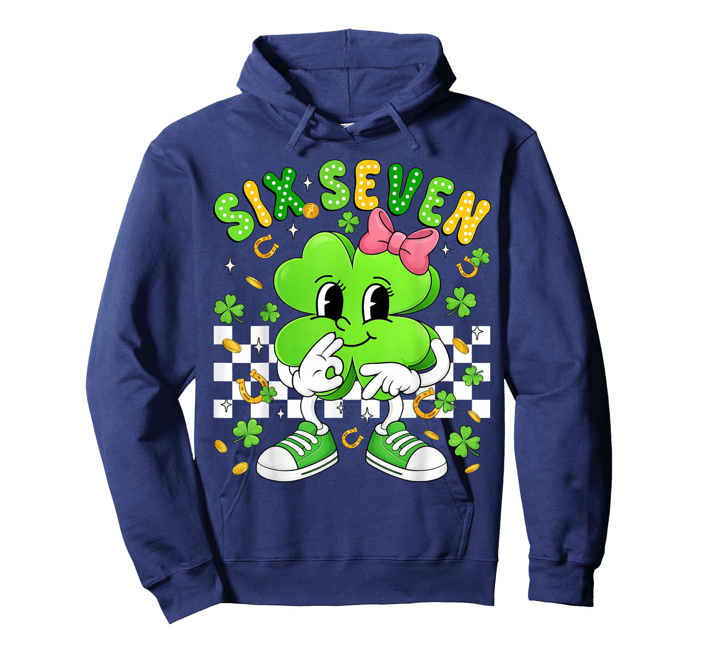 Funny 6 7 Meme 67 Six Seven Bruh St Patricks Day Girls Kids T-Shirt